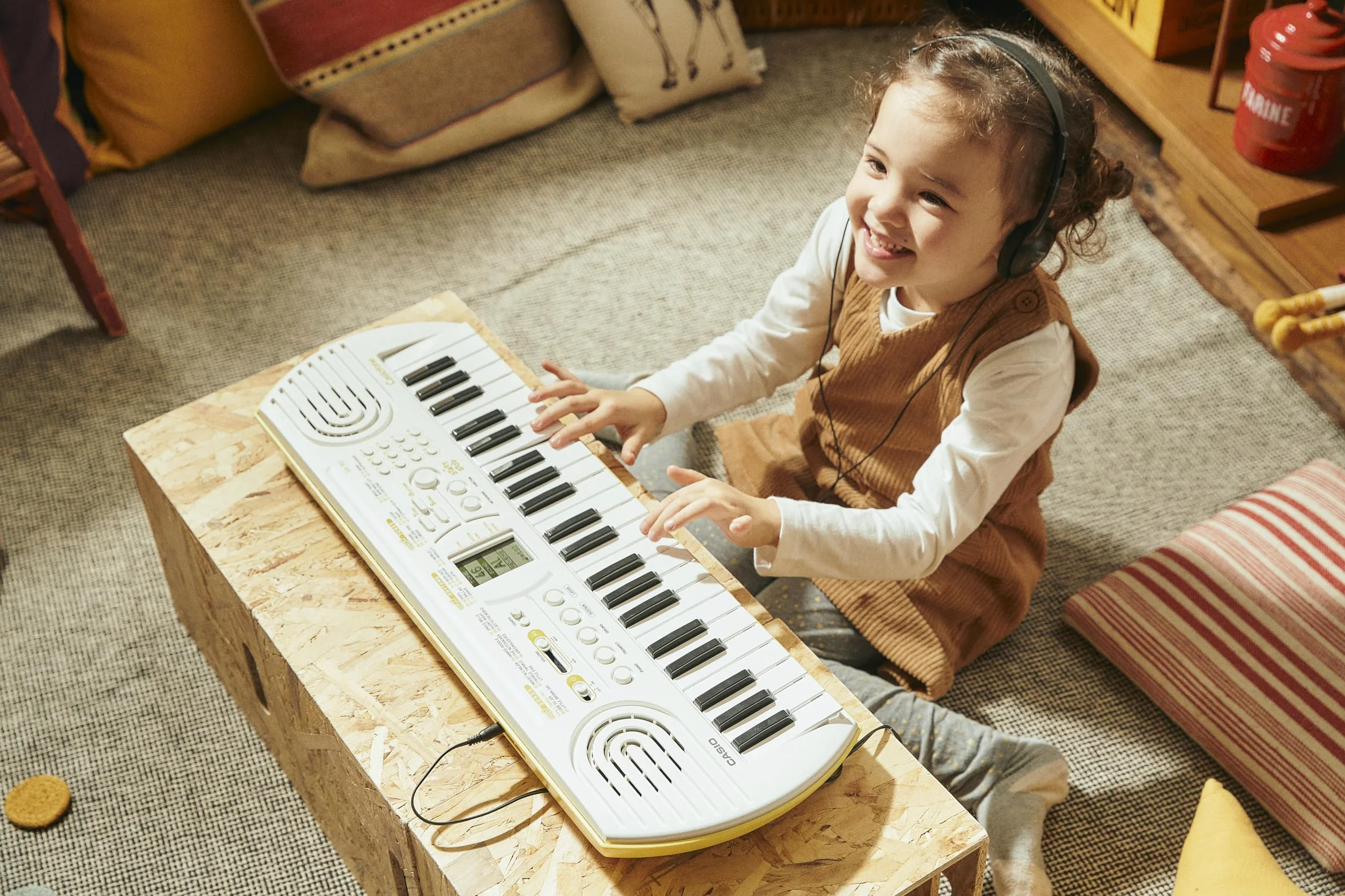 Casio SA-80 Keyboard biało-zielony