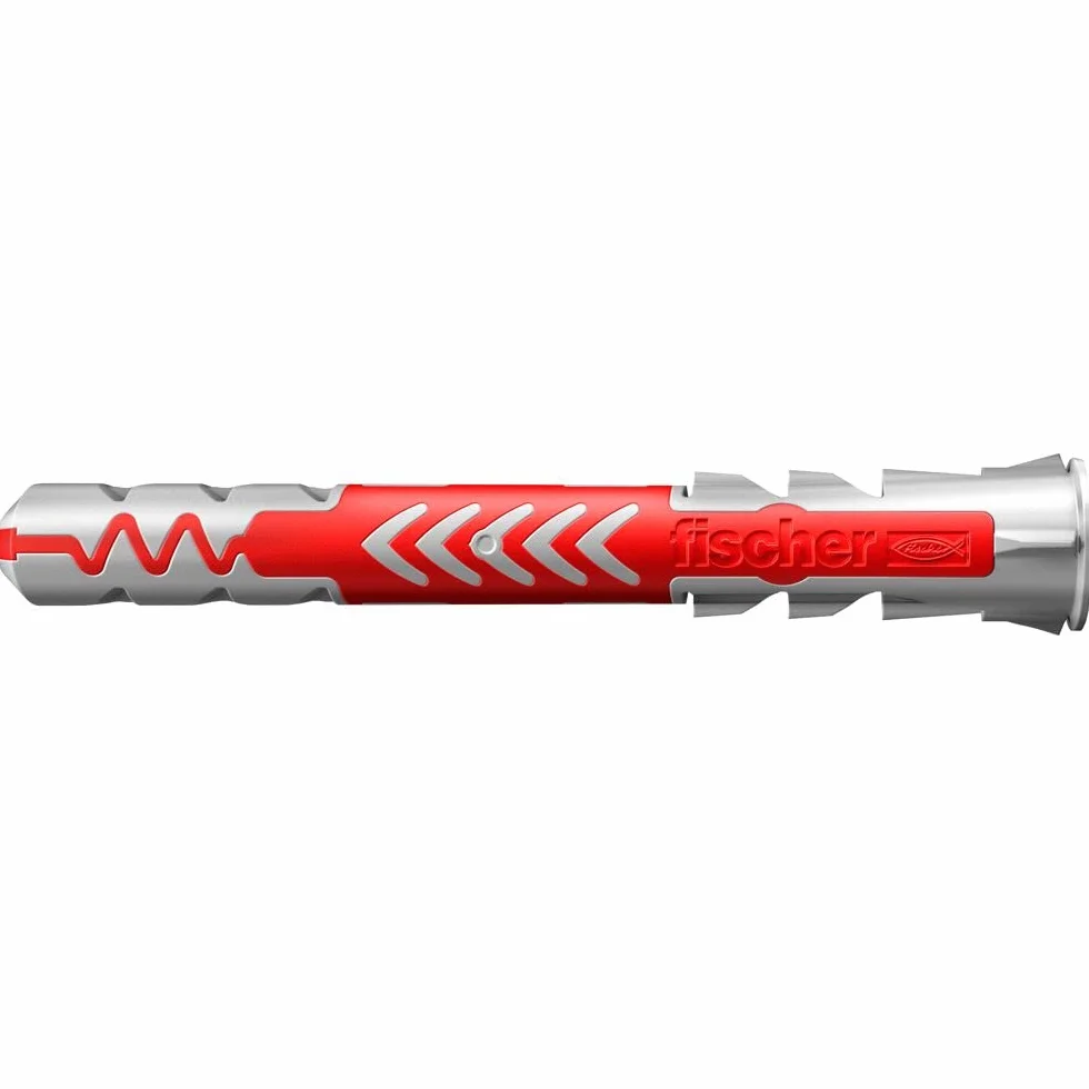 Fischer Duopower Kołki Rozporowe, Czerwony/Szary, 6 mm x 50 mm (100 Sztuk)