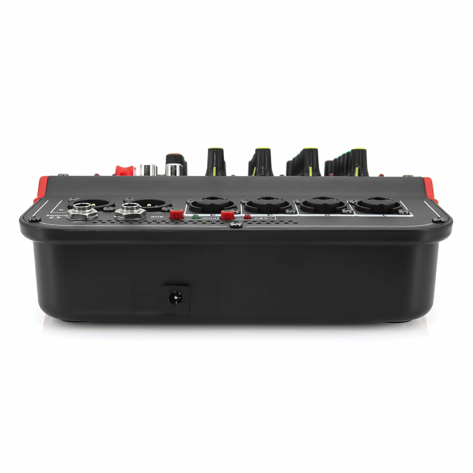 Mikser audio DJ Mikser 6-kanałowy Konferencja zewnętrzna USB Procesor pogłosu zgodny z Bluetooth Śpiewaj na żywo z kartą dźwiękową Miksery