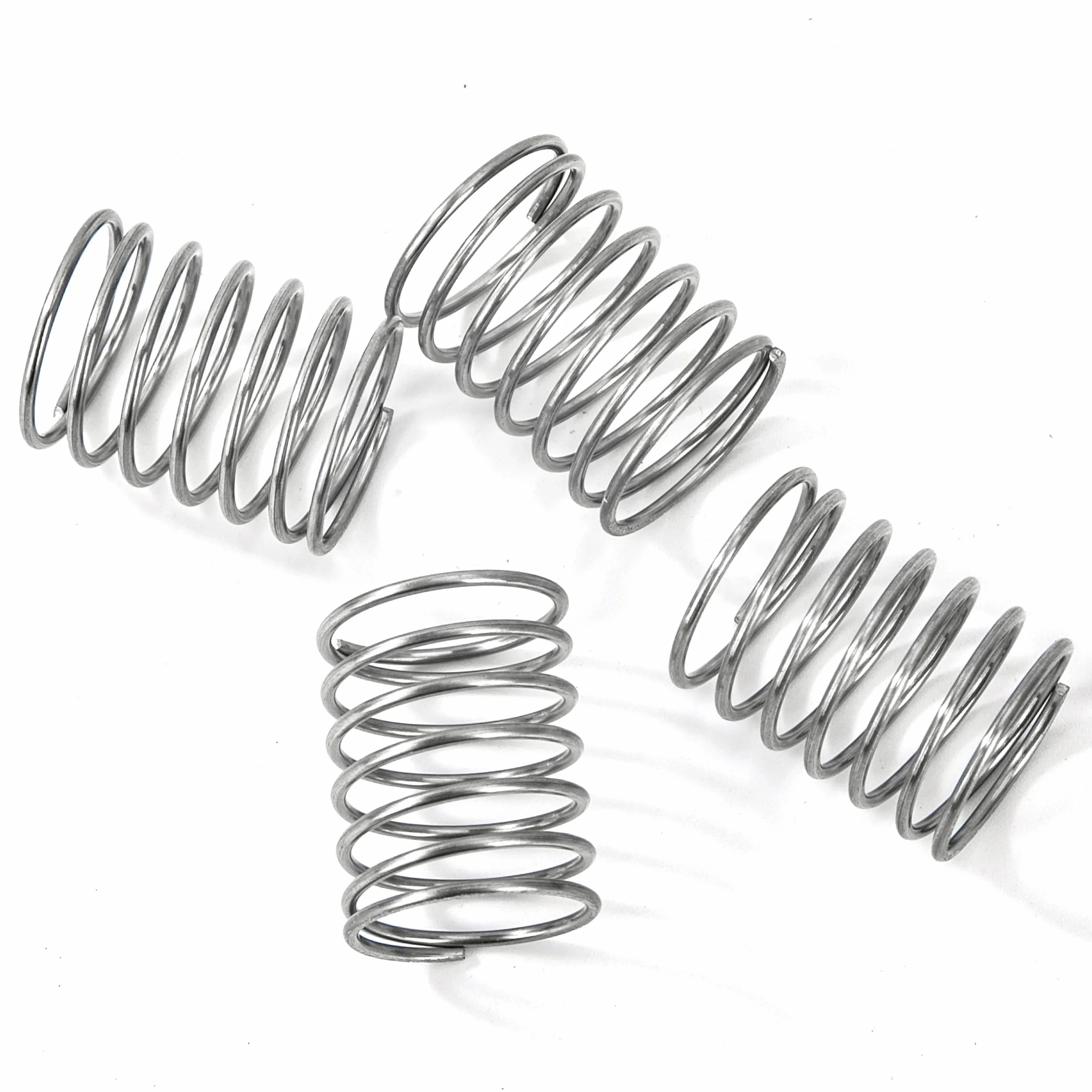Sprężyny ściskające 20 mm sprężyna ze stali nierdzewnej 304 średnica drutu 1 mm średnica zewnętrzna 16 mm siła sprężyny 0,45 kg 4 sztuki