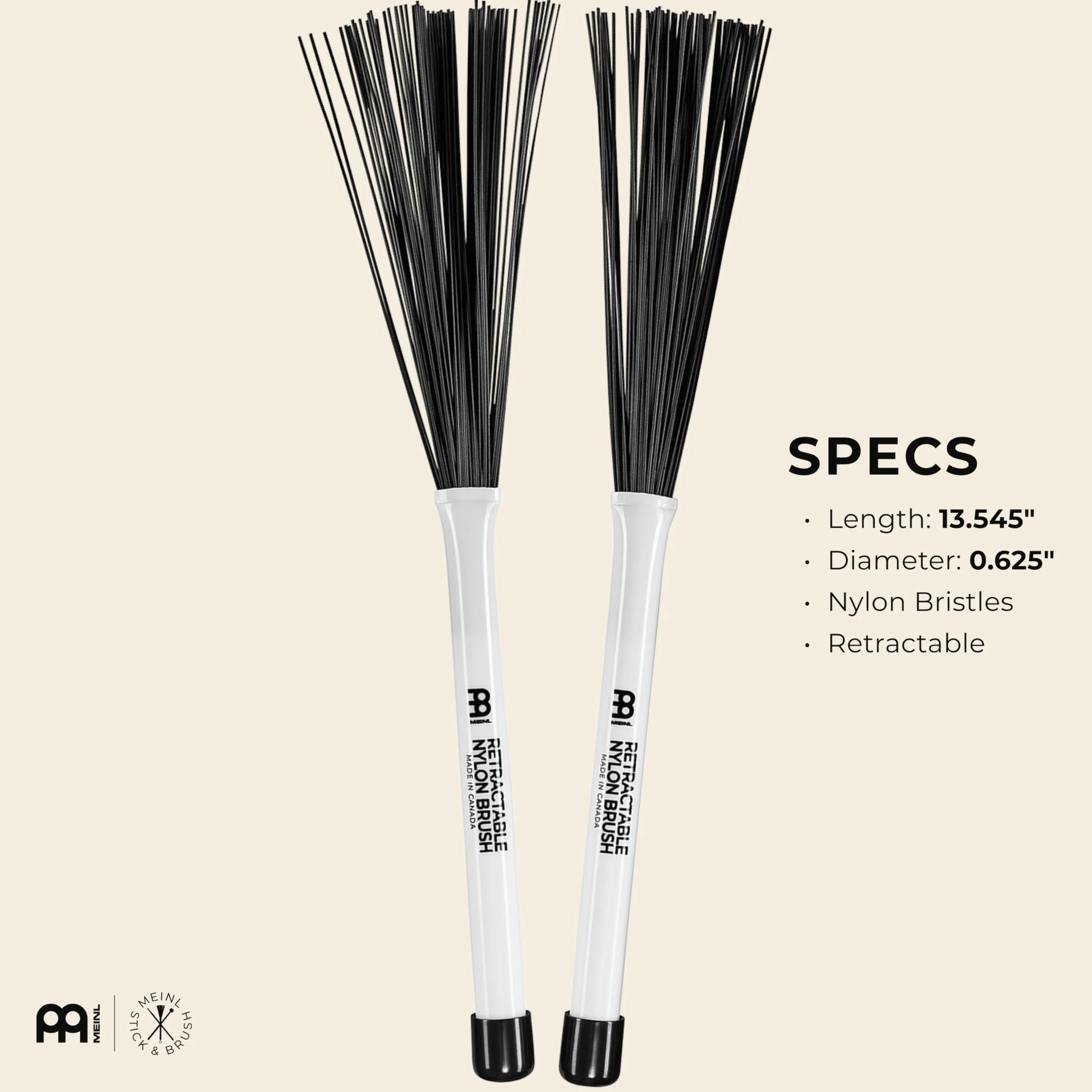 Meinl Retractable Nylon Jazz Brushes - Miotełka jazzowa