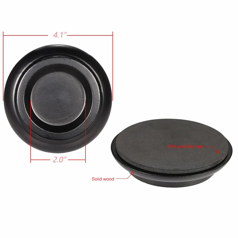 Alnicov Piano Caster Cups, lite drewno pianino Caster Cups do pionowego fortepianu, drewnianego, pianki, antypoślizgowa, antypoślizgowa pianka Anti-Noise (zestaw 4 sztuk, kolor czarny)