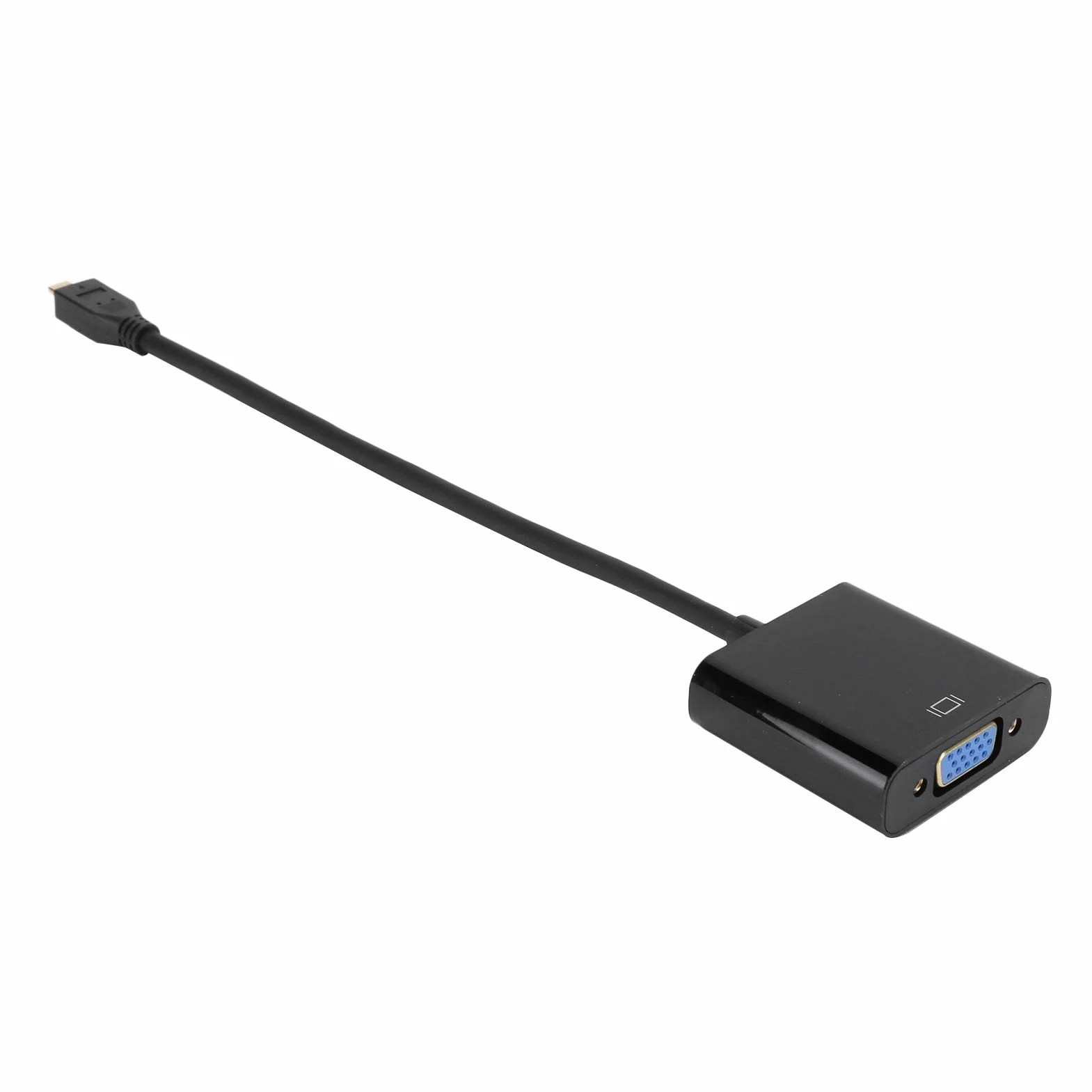 Tbest Adapter Mi na VGA, Raserry Pi Mini na VGA, adapter konwertera wideo Micro HDMI na VGA 1080P do Raserry Pi 4B z funkcją zasilaniaMicro HDMI na VGA