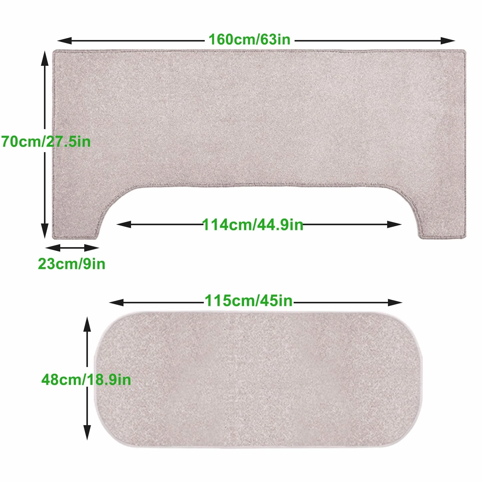 Soundproof Rug For Piano, Non-Slip, Studio Room Acoustic Pad, Upgraded Dampening Carpet, Soundproof Floor Mat For Upright Pianos, Apartments, Includes Stool Pads