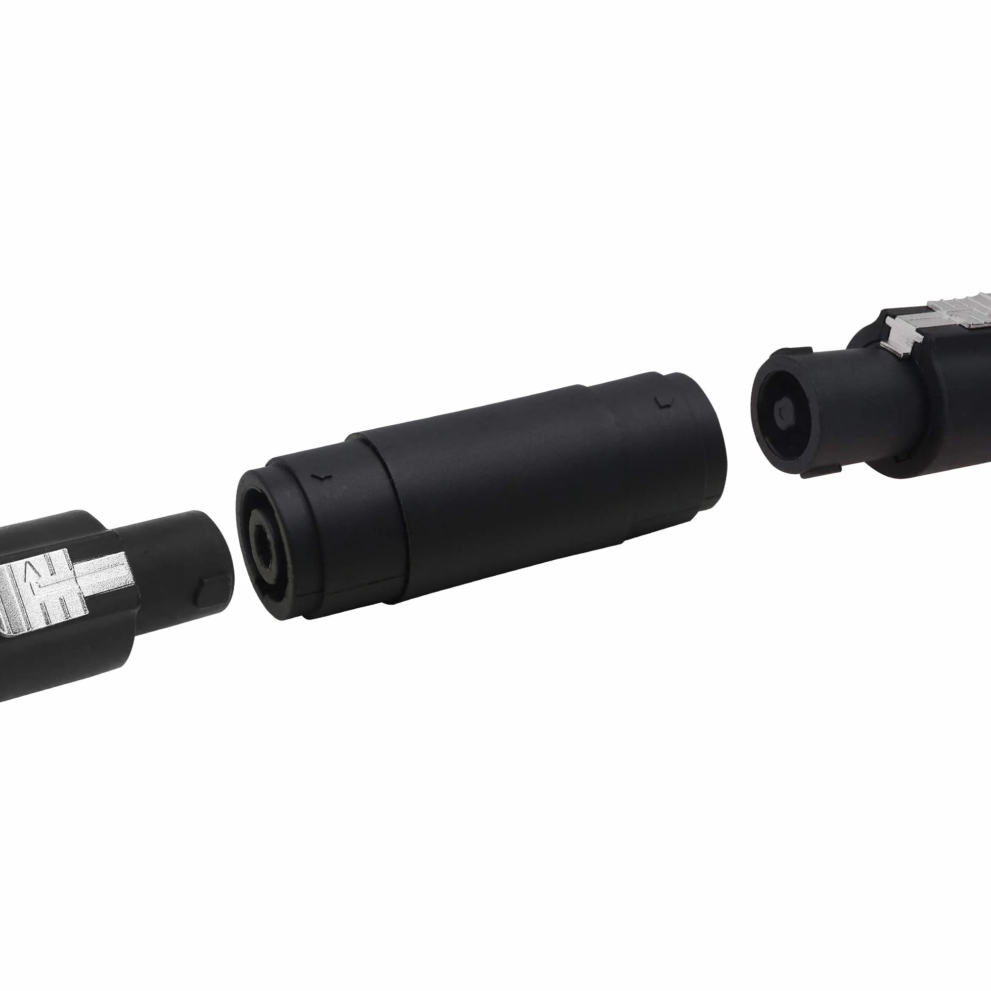 Speakon NL4FC, 4-pinowe złącze audio NL4FC Linia audio do żeńskiego złącza głośnika żeńskiego Wtyczka przedłużająca do adaptera audio, wzmacniacza, miksera (2 sztuki)