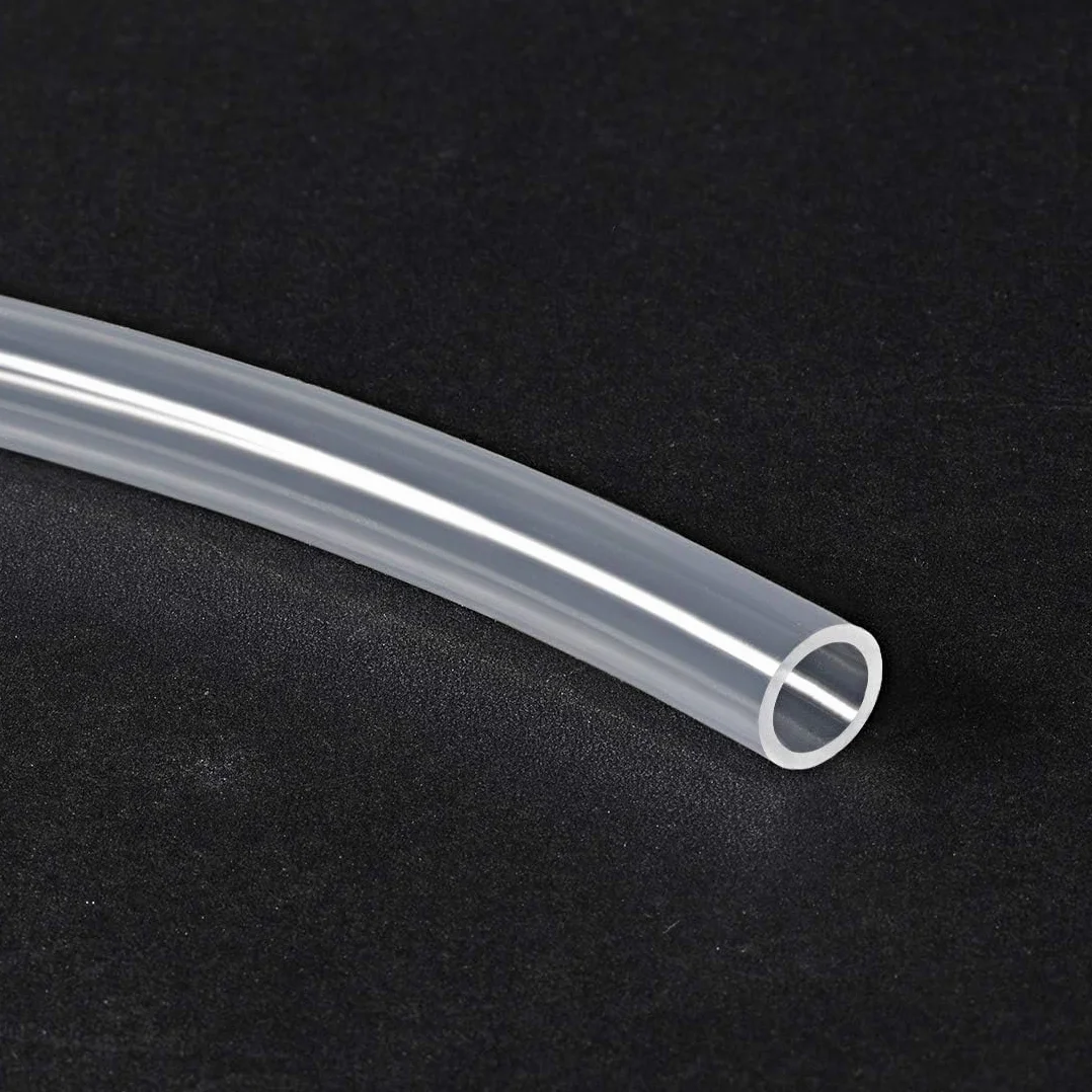 TOP-VIGOR Rurka silikonowa, średnica 8 mm x 11 mm, średnica zewnętrzna 1 m, elastyczna rura z gumy silikonowej, wąż wodno-powietrzny, rura do transferu pompy, przezroczysta