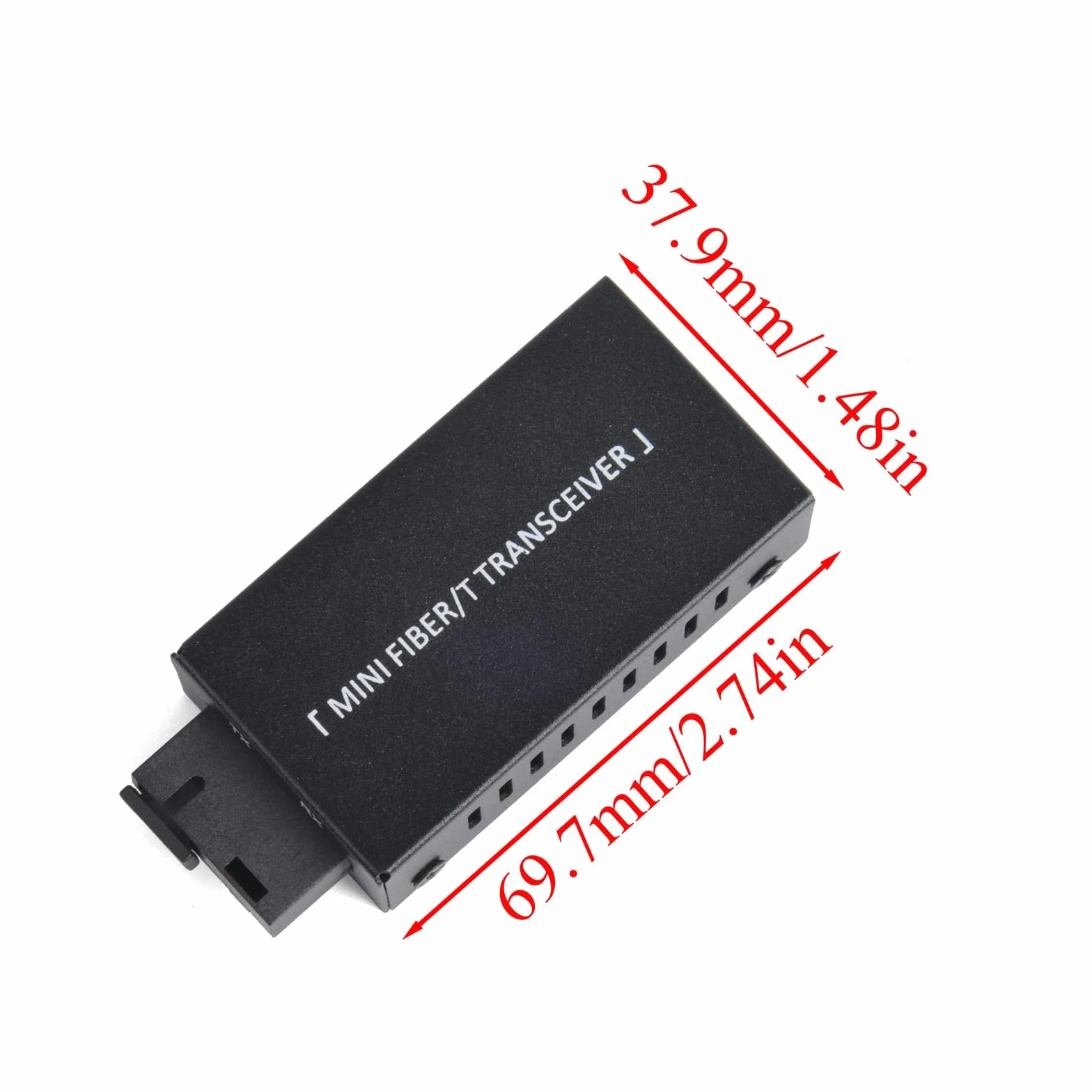 1 para mini Gigabit Fiber Optical Media Converter - 100/1000 Mbps Optic Transceiver SC to RJ45 Ethernet Switch, zasięg 20 km z zasilaczem