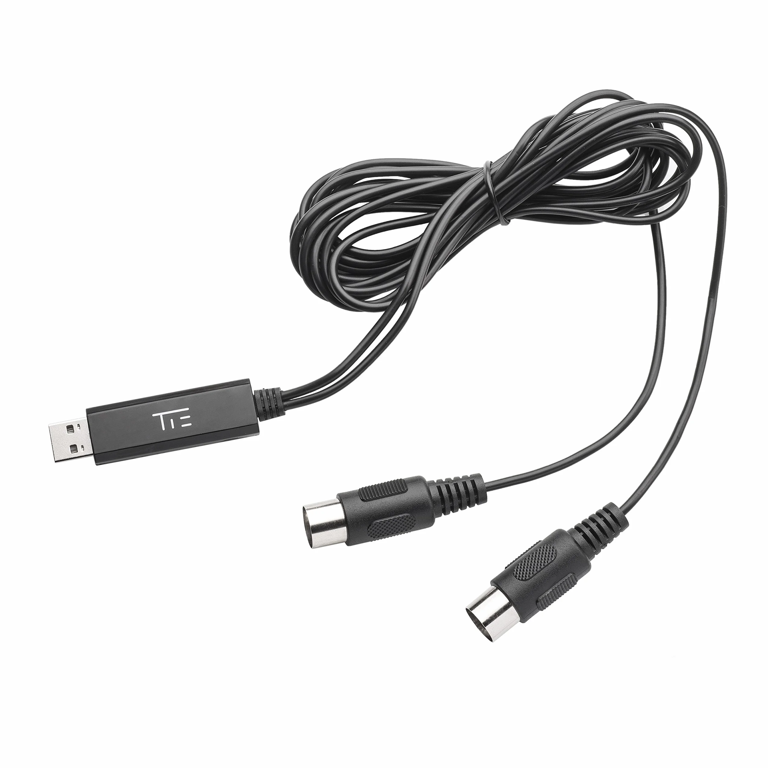 Tie Midi 1I1O Kabel Midi/Usb, Czarny, 2 metry