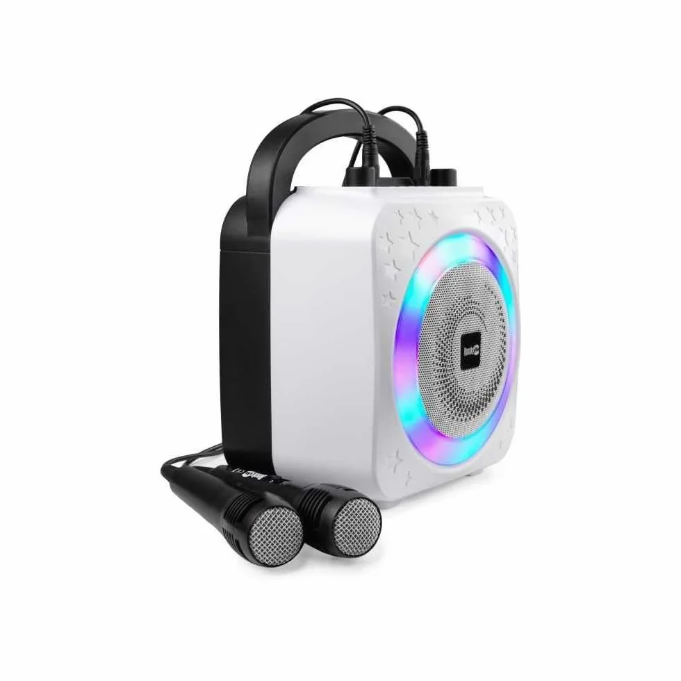 Rockjam RJPS150-BK 10 W Bluetooth Karaoke Urządzenie z Dwoma Mikrofonami Wielokolorowy