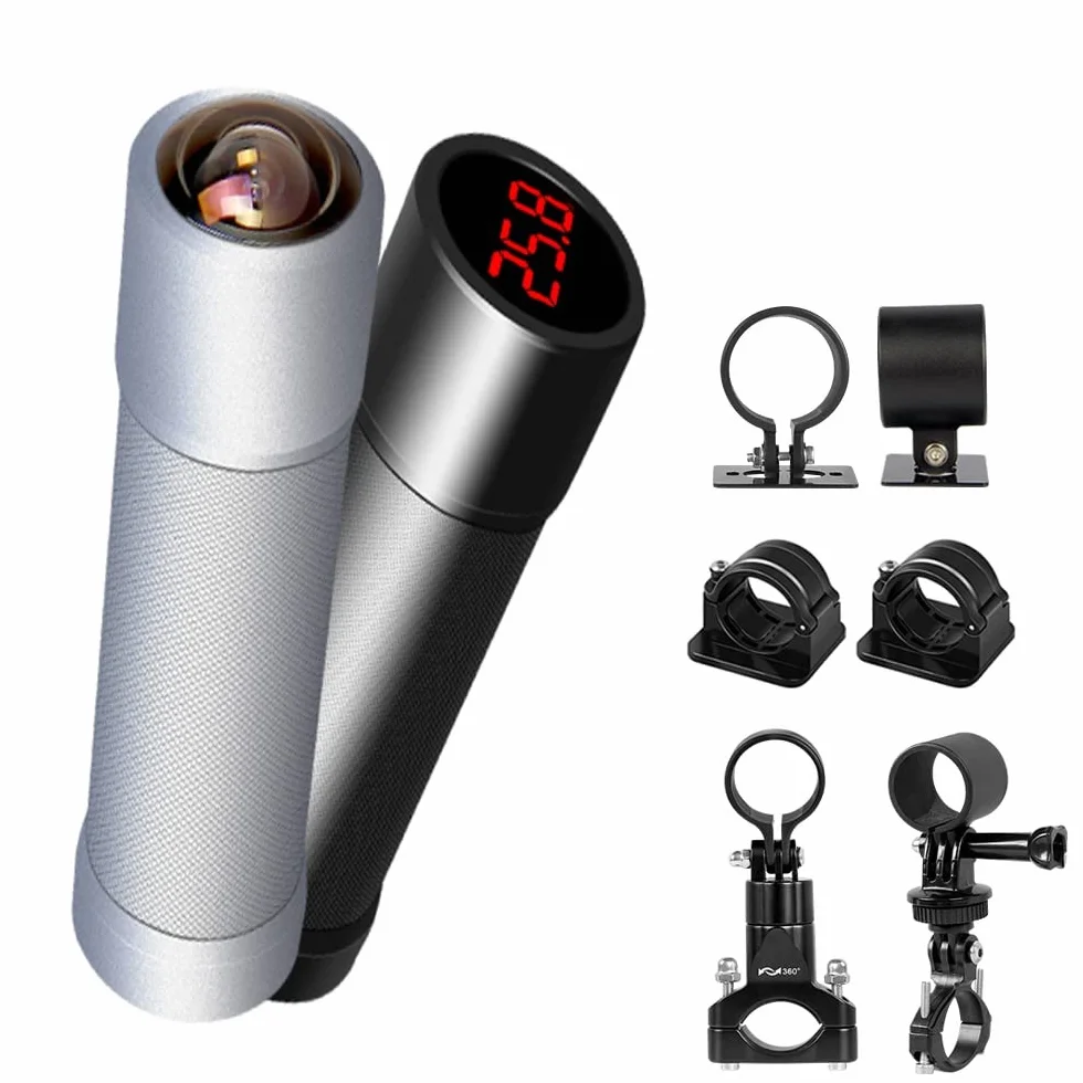 VSYSTO 4K Ultra wysokiej rozdzielczości kamera WiFi Rejestrator motocyklowy Sport Rejestrator nart Wyświetlacz temperatury Starlight Night Vision Metal Body Wodoodporne nagrywanie pętli