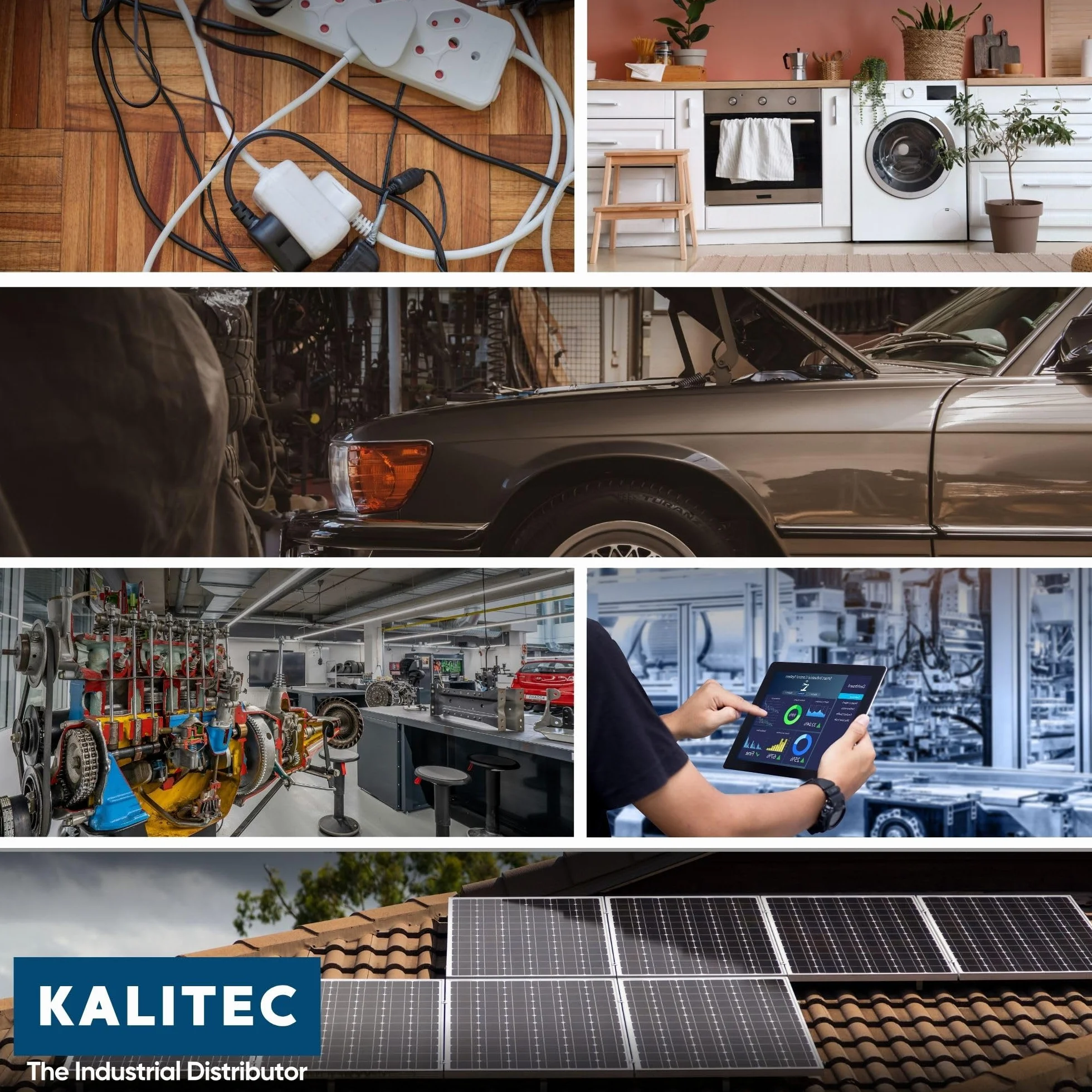 Kalitec HR4-6, 10 standardowych końcówek kablowych 4 mm² M6 I bez widocznego otworu I Made in Germany