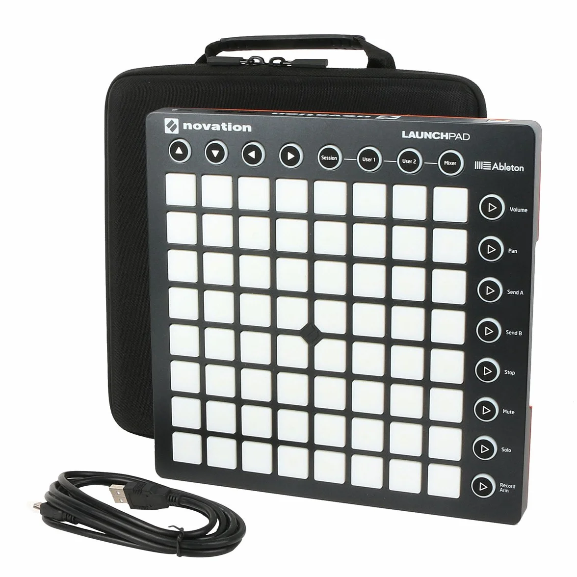 co2CREA Twarde etui podróżne do Novation Launchpad Pro MK3 MIDI 64 Grid Controller Ableton Live DJ Controller, tylko etui, Czarny, Fits Launchpad Mk2 /X, Na co dzień/sportowy