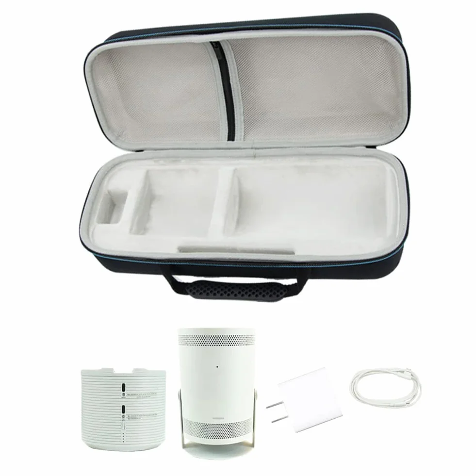 Meijunter Przenośna Torba Ochronna do Przechowywania Projektora Kompatybilna z Samsung The Freestyle Projector Portable Battery Pack