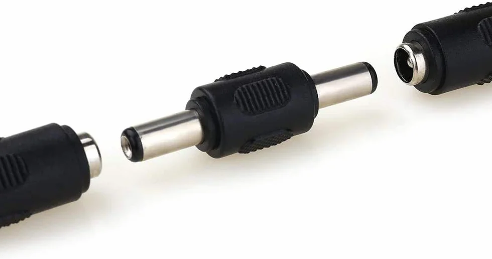 RUNCCI-YUN 12 sztuk 5,5 x 2,1 mm zasilacz prądu stałego, męski na męski adapter DC,żeński na żeński adapter DC