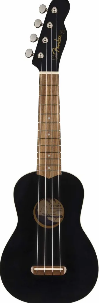 Fender California Coast Weneckie Soprano Ukulele - czarne