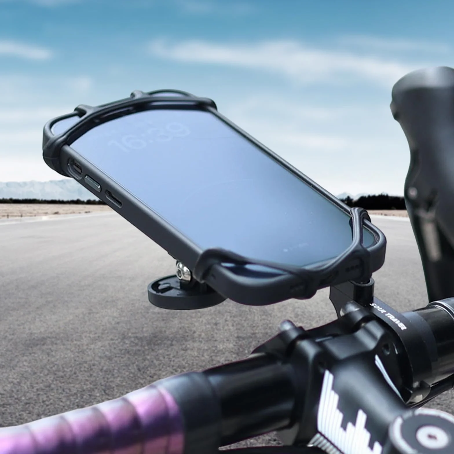 Uchwyt na kierownicę - Obrotowy o 360° dla motocykla i roweru, Smartfon MTB i szosowy