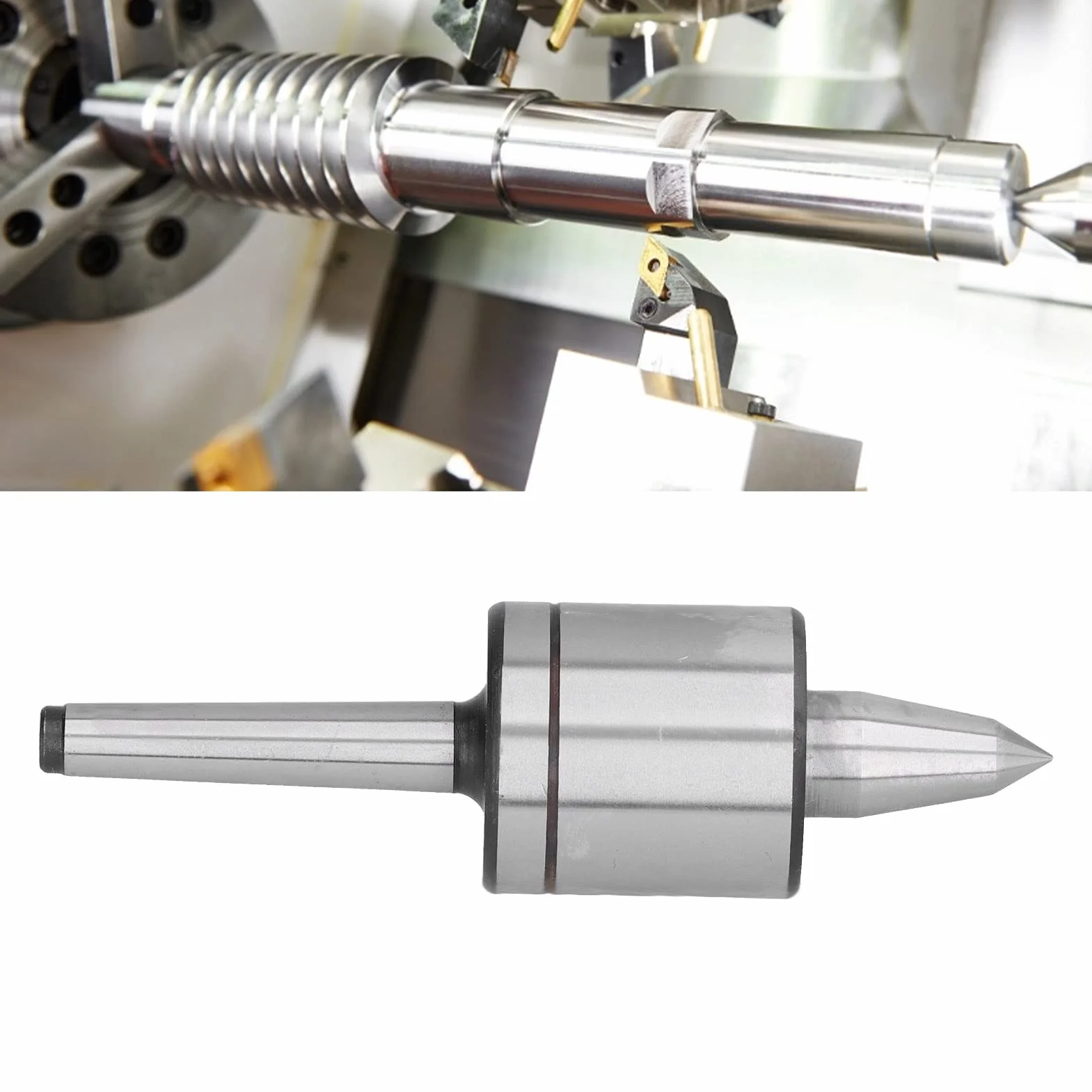 Estink MK1 Konik Tokarski Obrotowy, 60° Stożek Morse'a, Dokładność 0.01mm, Łożysko, Akcesoria do Obróbki Drewna