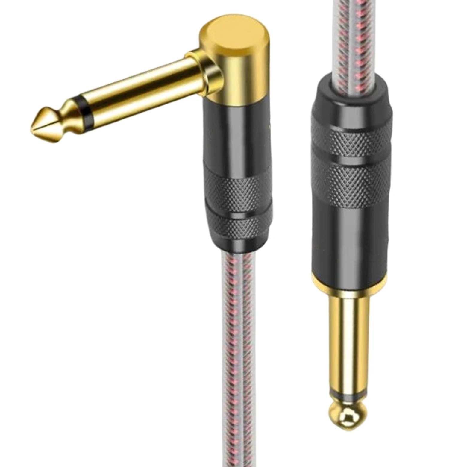 Dorosły Kabel Do Gitary Kabel 6,35 Mm 1/4 Cala Instrument Kątowy Profesjonalny Przewód Gitary Elektrycznej Do Wzmacniacza