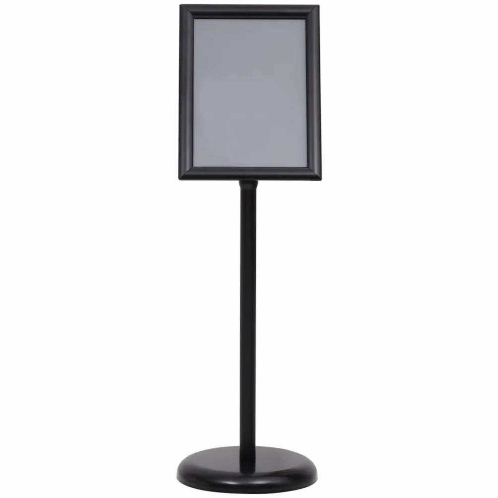 vidaXL Stojak na plakat A4, czarny, stop aluminium