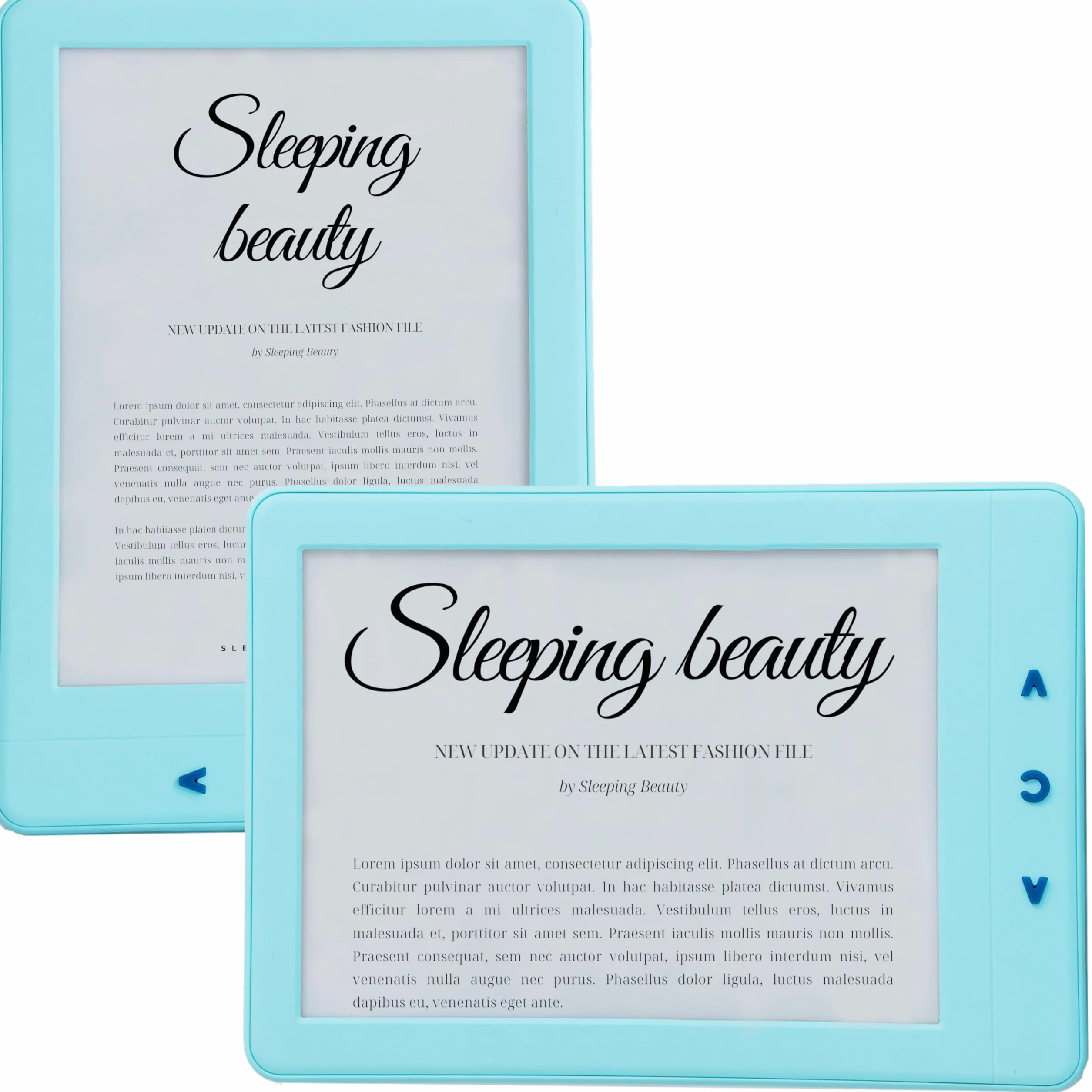 Silvergear® Czytnik eBook | Czytnik eBook z ekranem dotykowym eInk Carta 6'' | Czytnik e-booków z antyrefleksją | ze zintegrowanym podświetleniem | 4GB | Pojemność 3000 eBooków | Niebieski