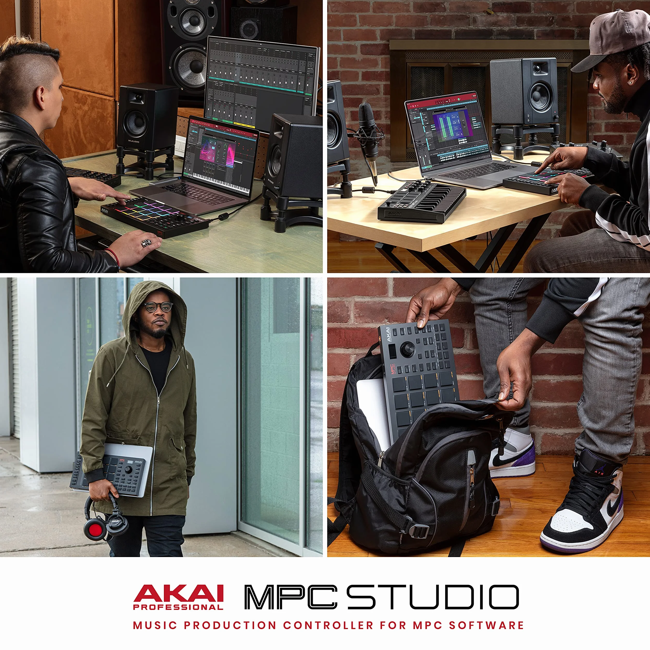 Akai Professional MPC Studio Kontroler MIDI Beat Maker 16 podkładek RGB czułych na siłę nacisku