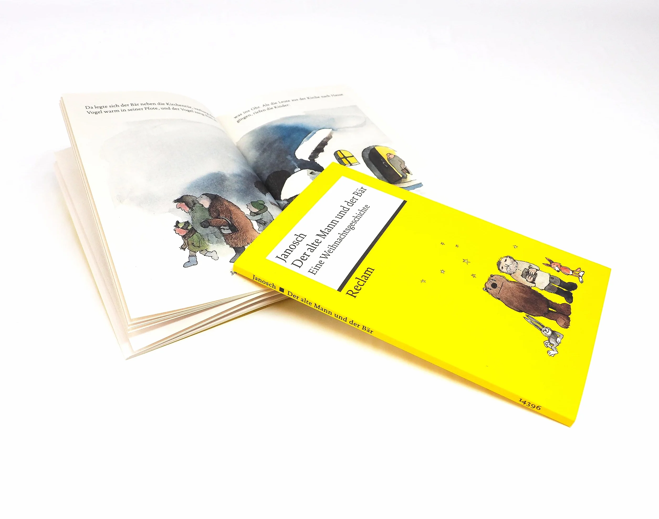 Der alte Mann und der Bär. Eine philosophische Weihnachtsgeschichte von Janosch - Platz 3 der SPIEGEL-Bestsellerliste - Reclams Universal-Bibliothek: Janosch - 14396
