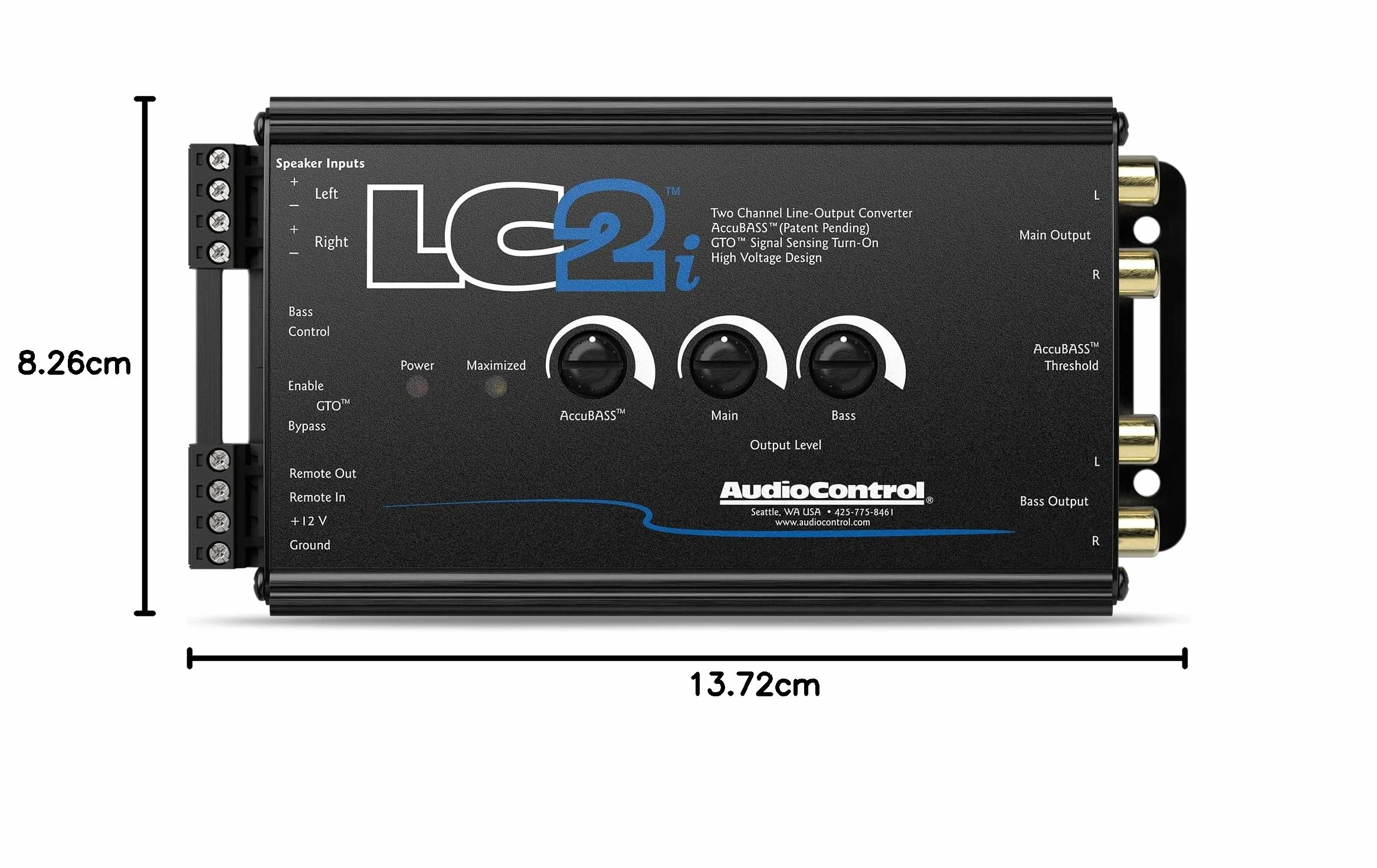 AudioControl Audio Control Lc2I 2-kanałowy konwerter wyjścia liniowego do dodawania wzmacniaczy do systemu fabrycznego