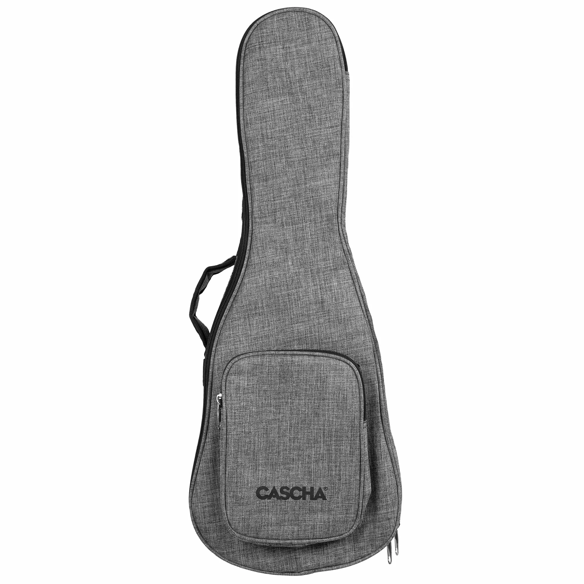 CASCHA HH 2036 DE Premium mahoniowe ukulele koncertowe zestaw ze strunami AQUILA, niemiecka metoda ukulele z DVD, wyściełana torba i 3 kostki