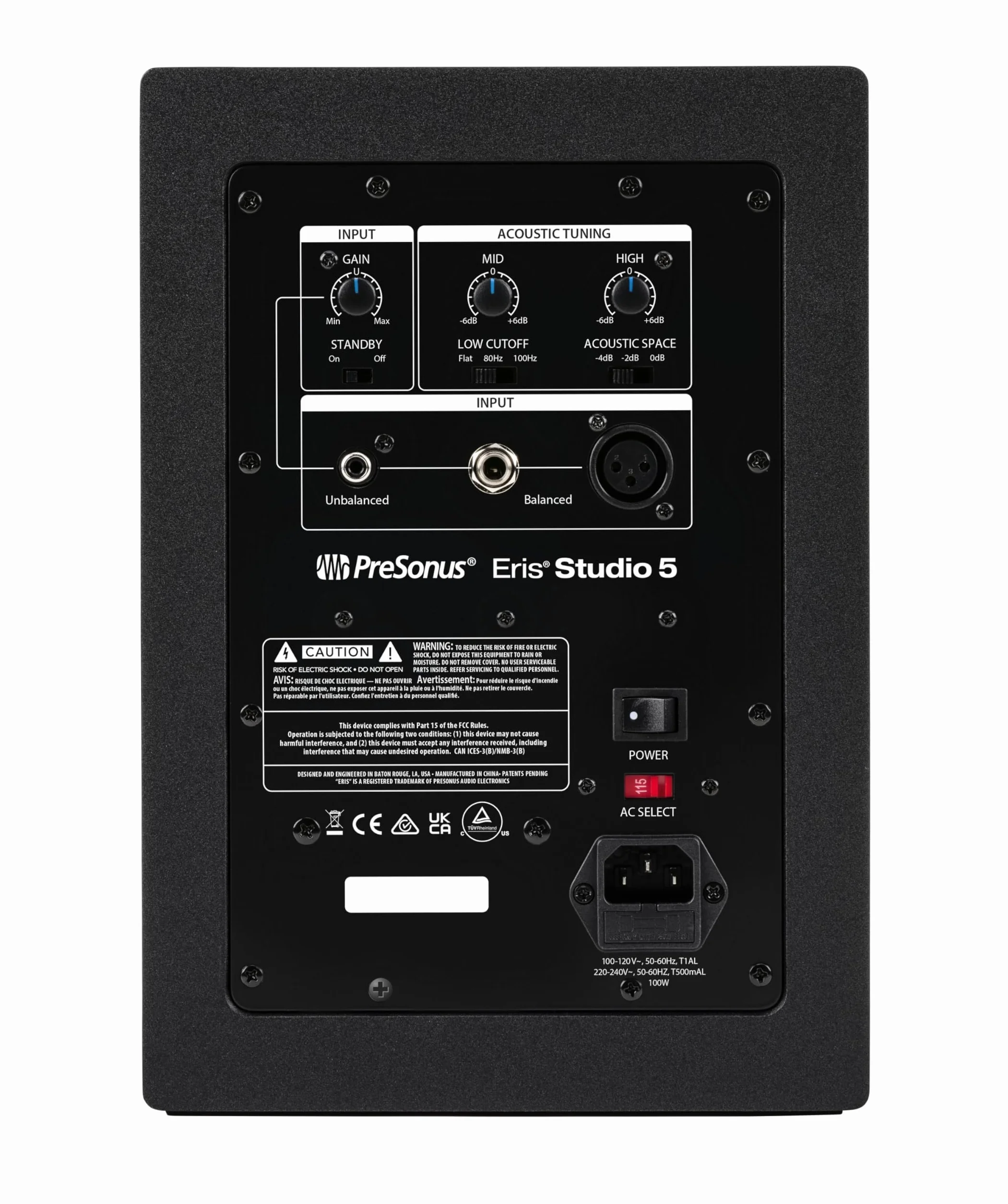 PreSonus Eris Studio 5,0-5,25-calowe 2-drożne aktywne monitory studyjne z falowodem EBM