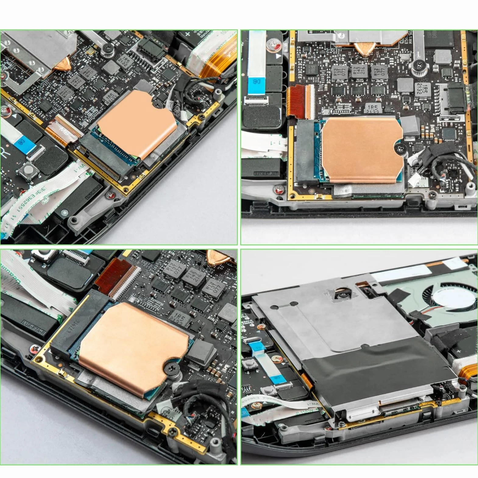 Steam Deck Radiator SSD Podkładka Termiczna, M.2 2230 NVME SSD Miedziany Radiator Chłodzenie Pasta Termiczna Narzędzie do Otwierania Tylnej Pokrywy, Zestaw Naprawczy do Stream