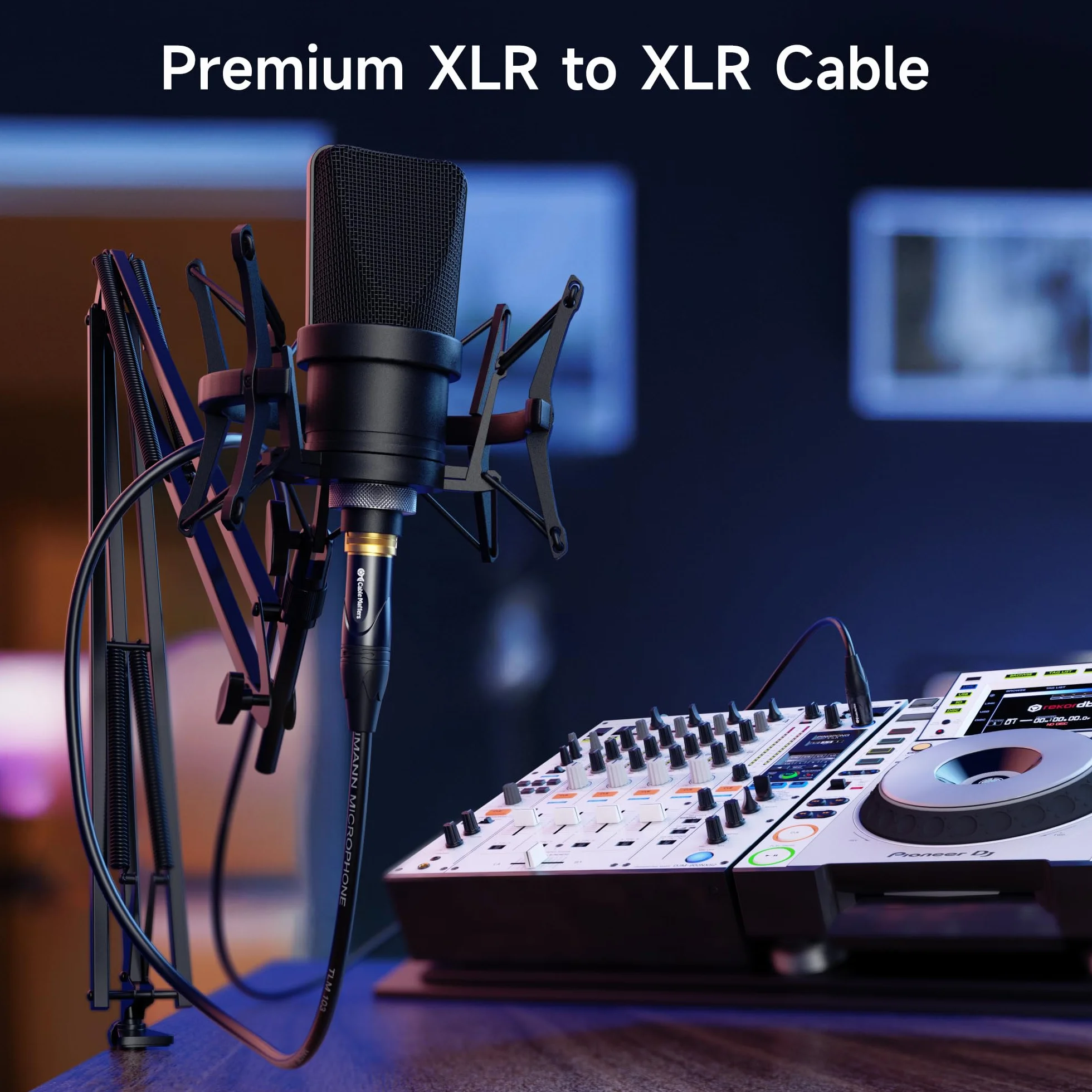 Cable Matters 2-pak Premium XLR na kabel mikrofonowy XLR 1,8 m