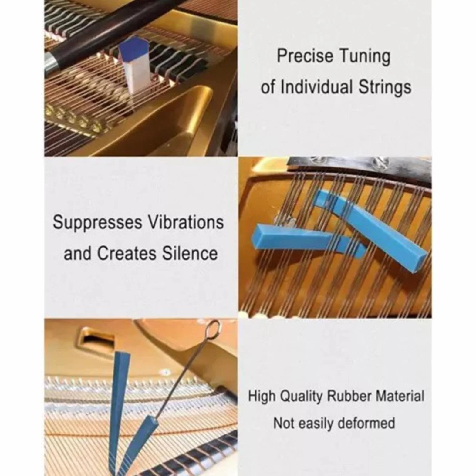 Pianino Tuner, klucz do tuningu pianina, 16 sztuk zestaw kluczy do tuningu, narzędzia do strojenia pianina, wyciszenie zapięcia, akcesoria do domu i pracy, idealny na Święto Dziękczynienia, Boże