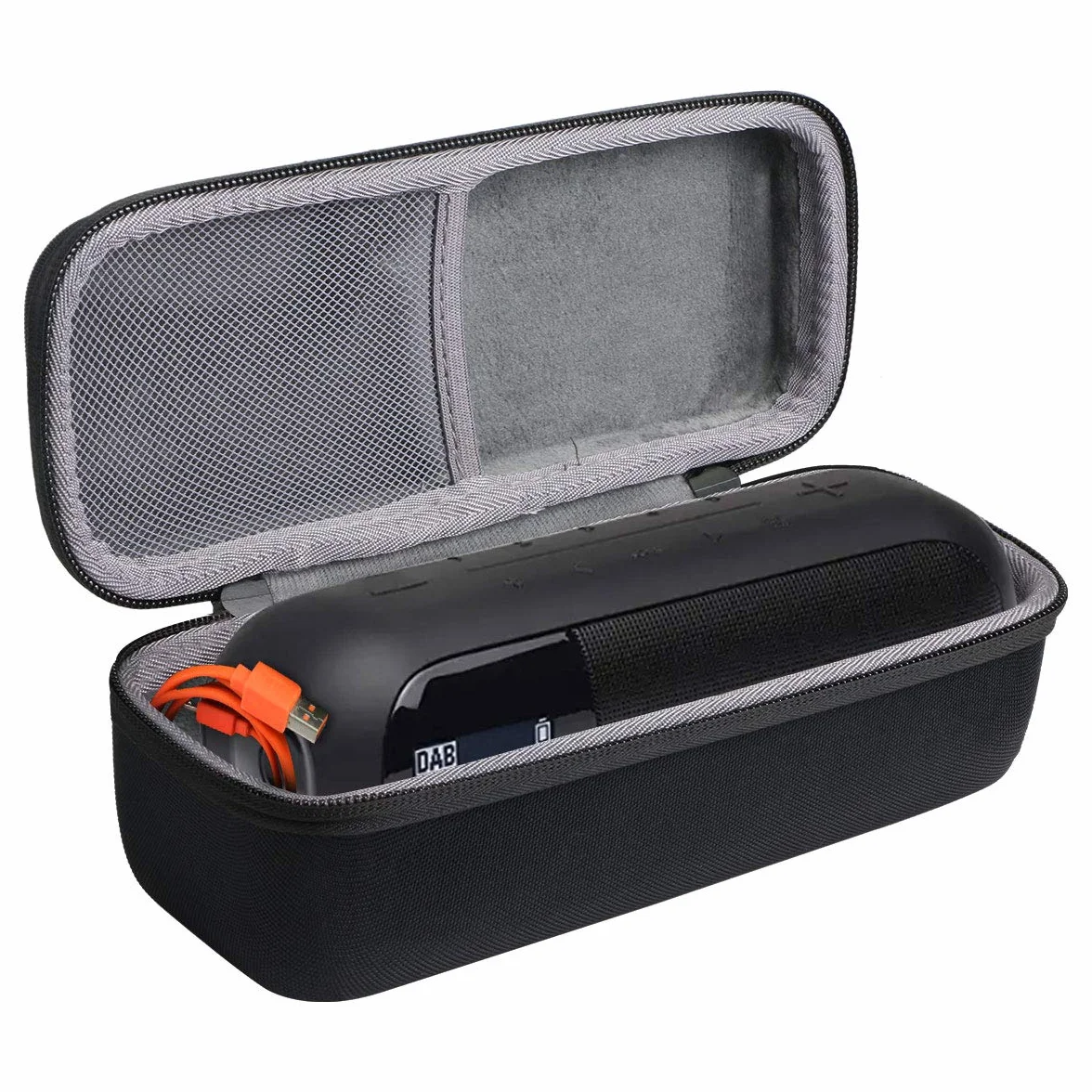 co2CREA twarde etui podróżne do przechowywania do przenośnego radia Bluetooth JBL Tuner 3, tylko etui, Czarny, Case for Tuner 2