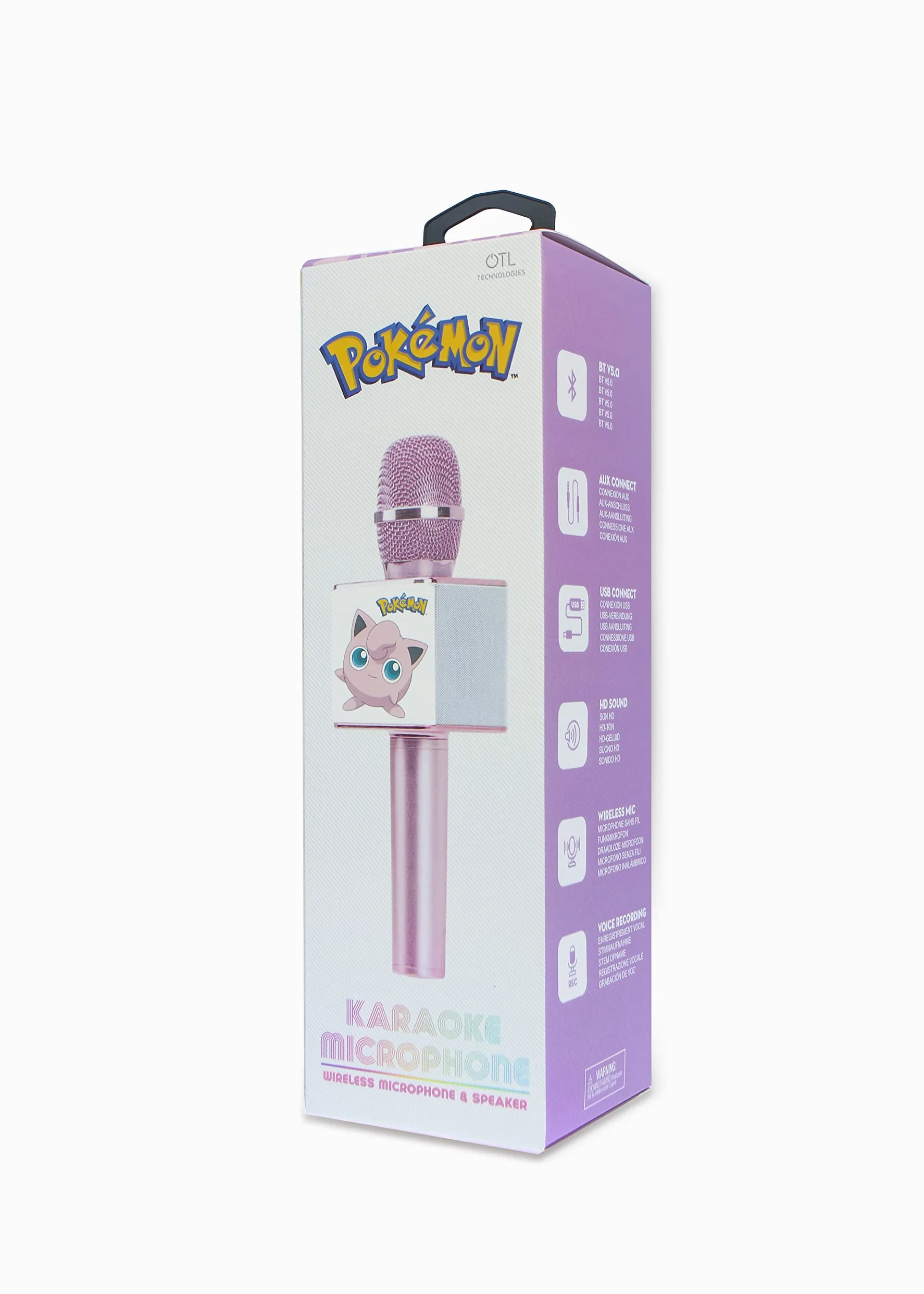 OTL Technologies PK0895 Pokemon Jigglypuff bezprzewodowy mikrofon do karaoke z głośnikiem