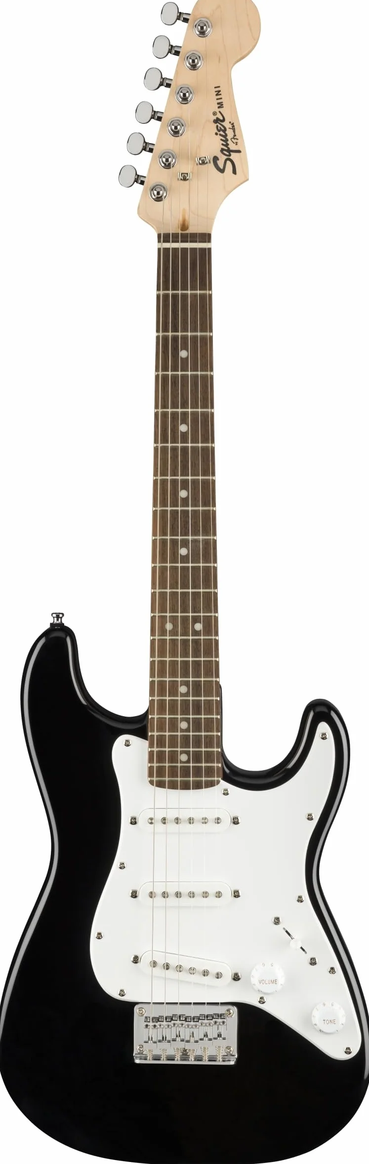 Squier by Fender Mini Stratocaster, gitara elektryczna, podstrunnica laurowa, czarna