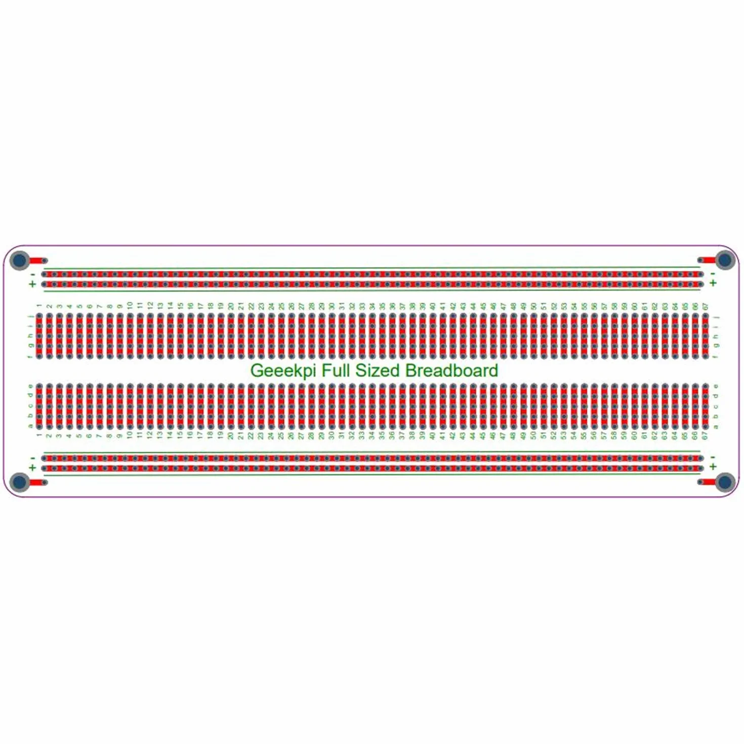 GeeekPi zestaw 3 szt. prototyp płyta do chleba PCB pozłacana płyta eksperymentalna płyta do lutowania dwustronna płytka PCB DIY zestaw do Arduino (pełny rozmiar)