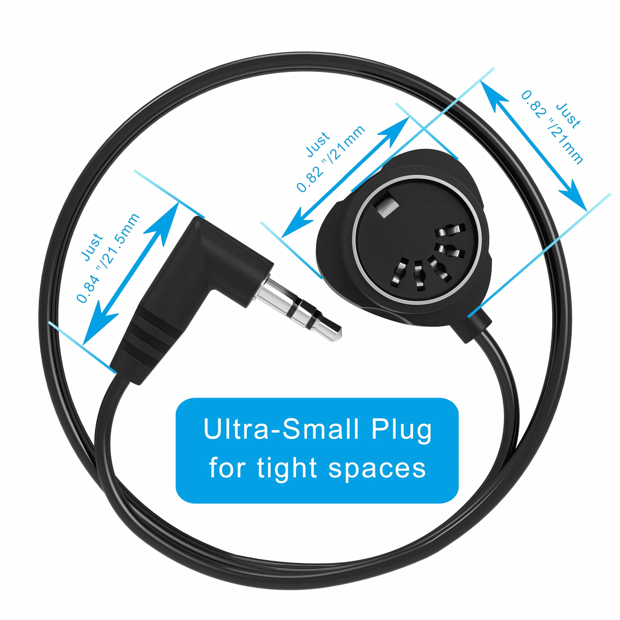 FORE 2-Pack 100CM kabel MIDI TRS typu A 3,5mm - żeński typ A TRS 3,5mm do MIDI 5 Pin Din z ultra-małymi wtykami, ciasne przestrzenie, żeński 2-Pack 100CM