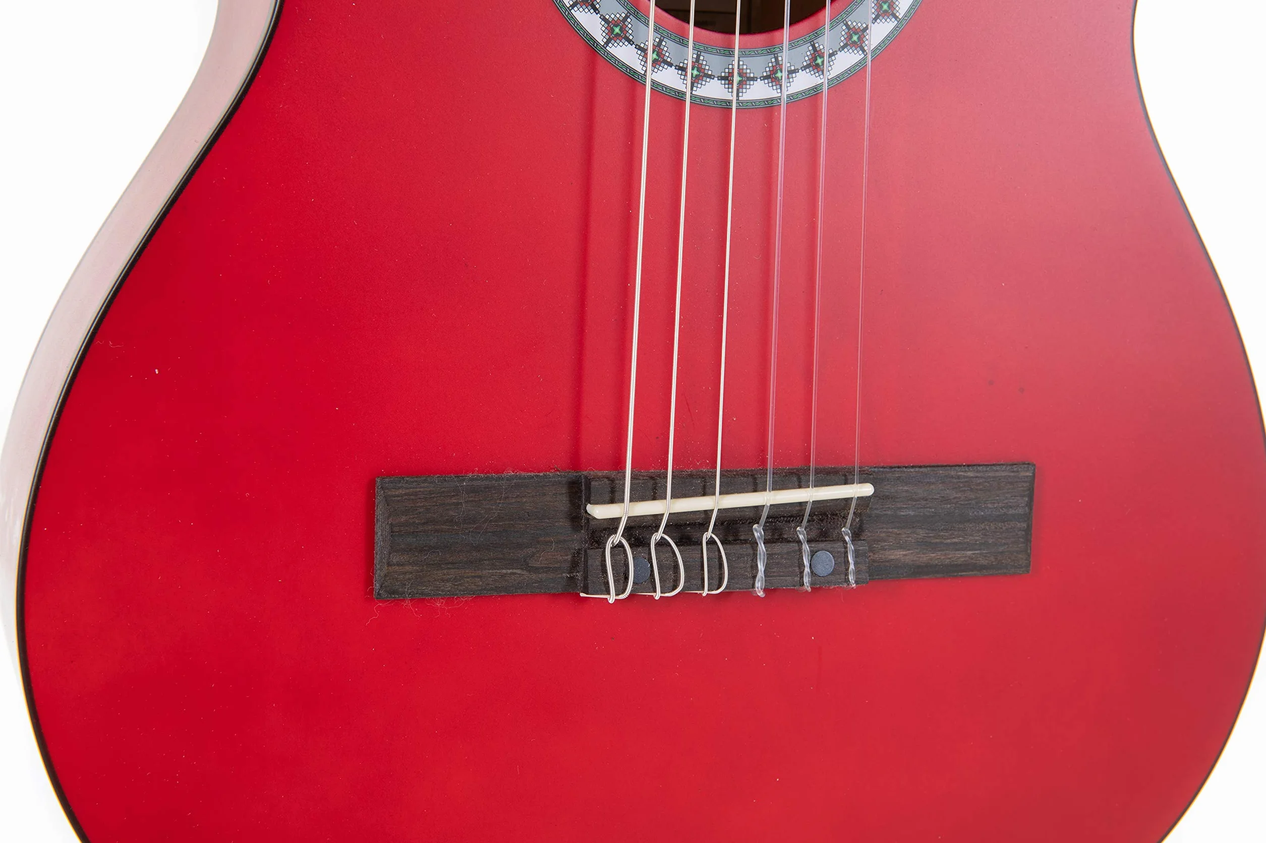 GEWA gitara klasyczna Basic 1/2, korpus lipa, podstrunnica drewno pakkaholz, chromowane maszynki, czerwony
