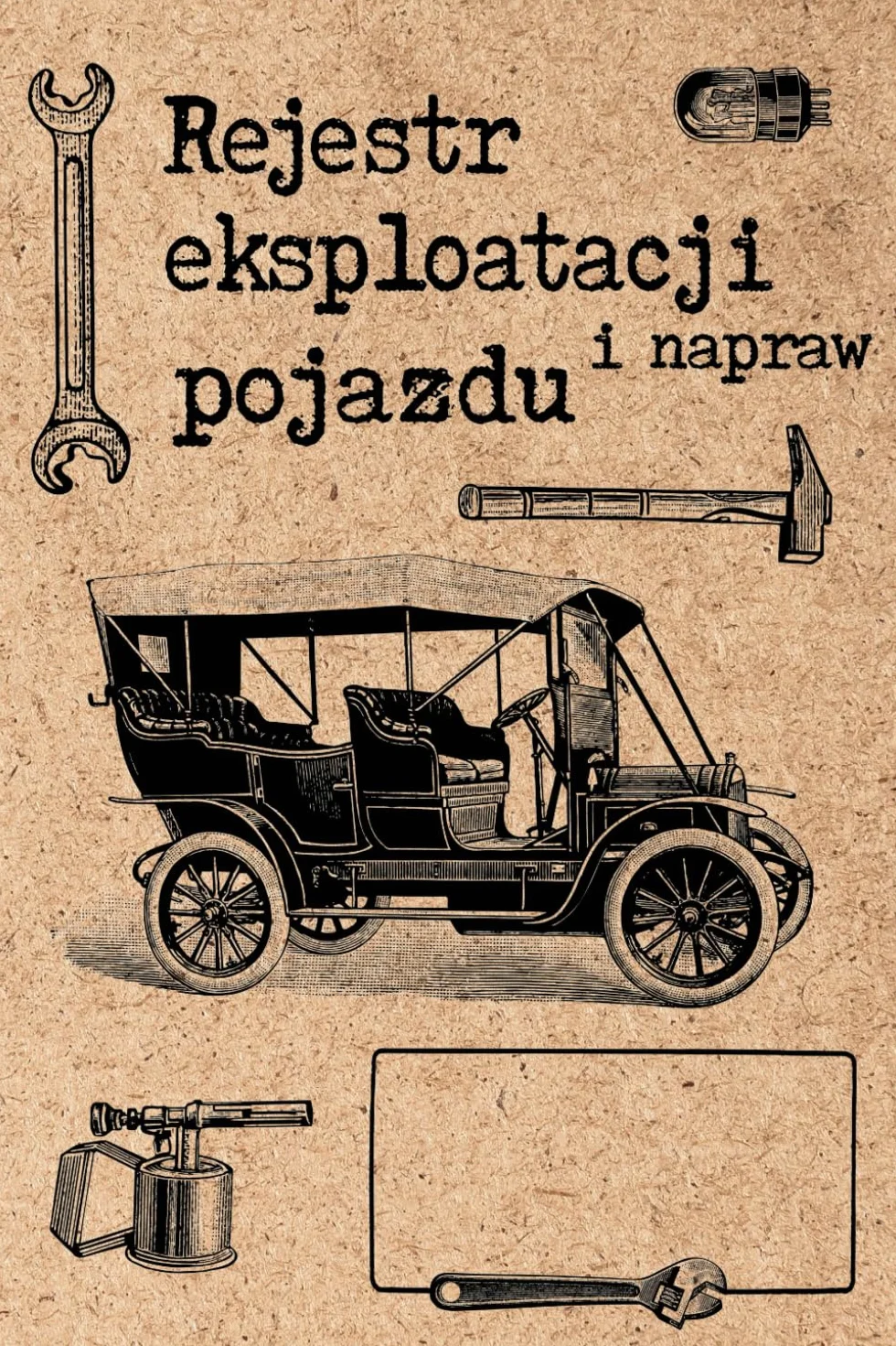 Rejestr eksploatacji i napraw pojazdu.: Dziennik konserwacji, naprawy samochodu, rejestr wymiany oleju, rejestr wydatków na samochód. Trafiony prezent dla każdego kierowcy.