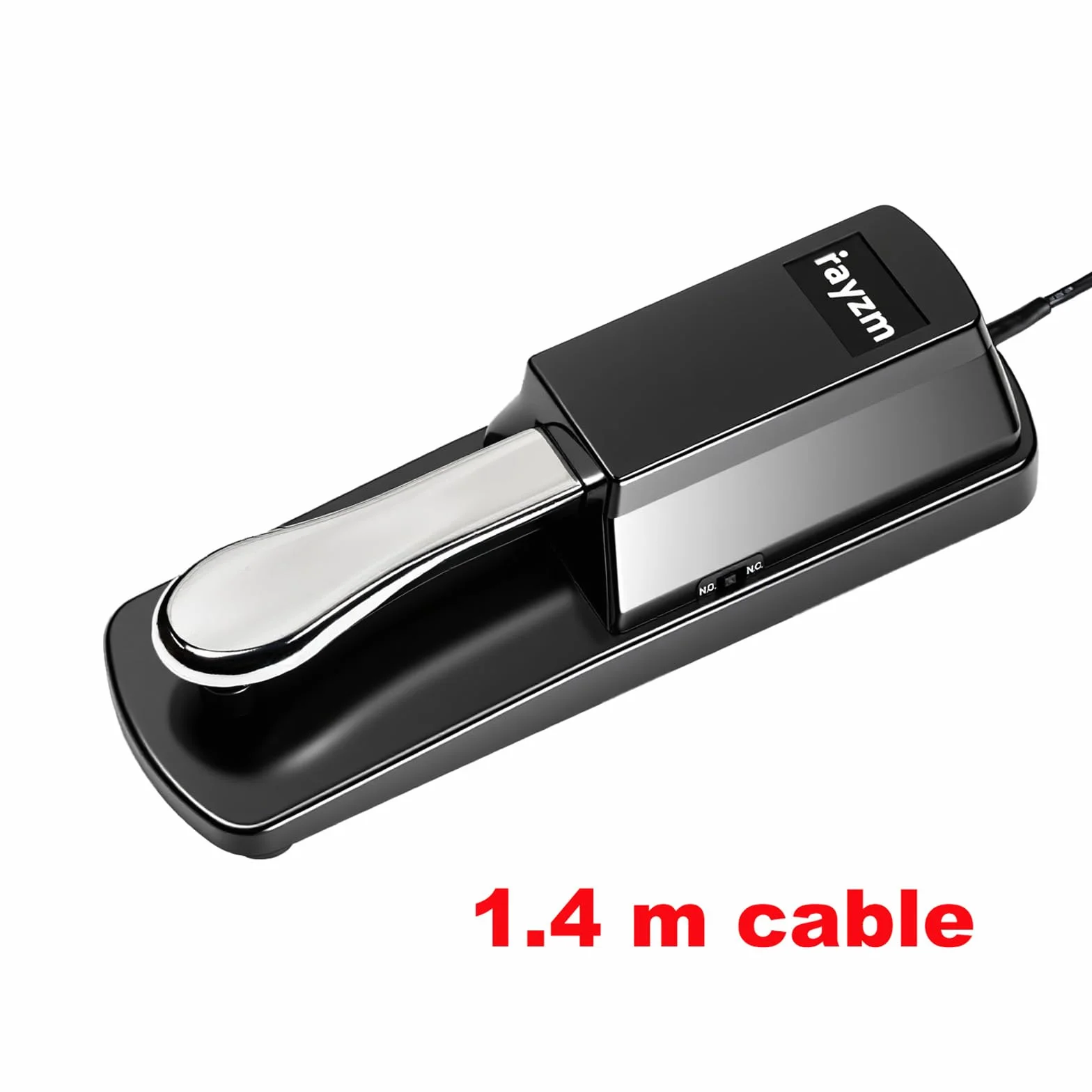 Rayzm Uniwersalny Sustain do pianina cyfrowego i klawiatury elektronicznej, antypoślizgowy nożny z przełącznikiem polaryzacyjnym, kabel 1,4 m