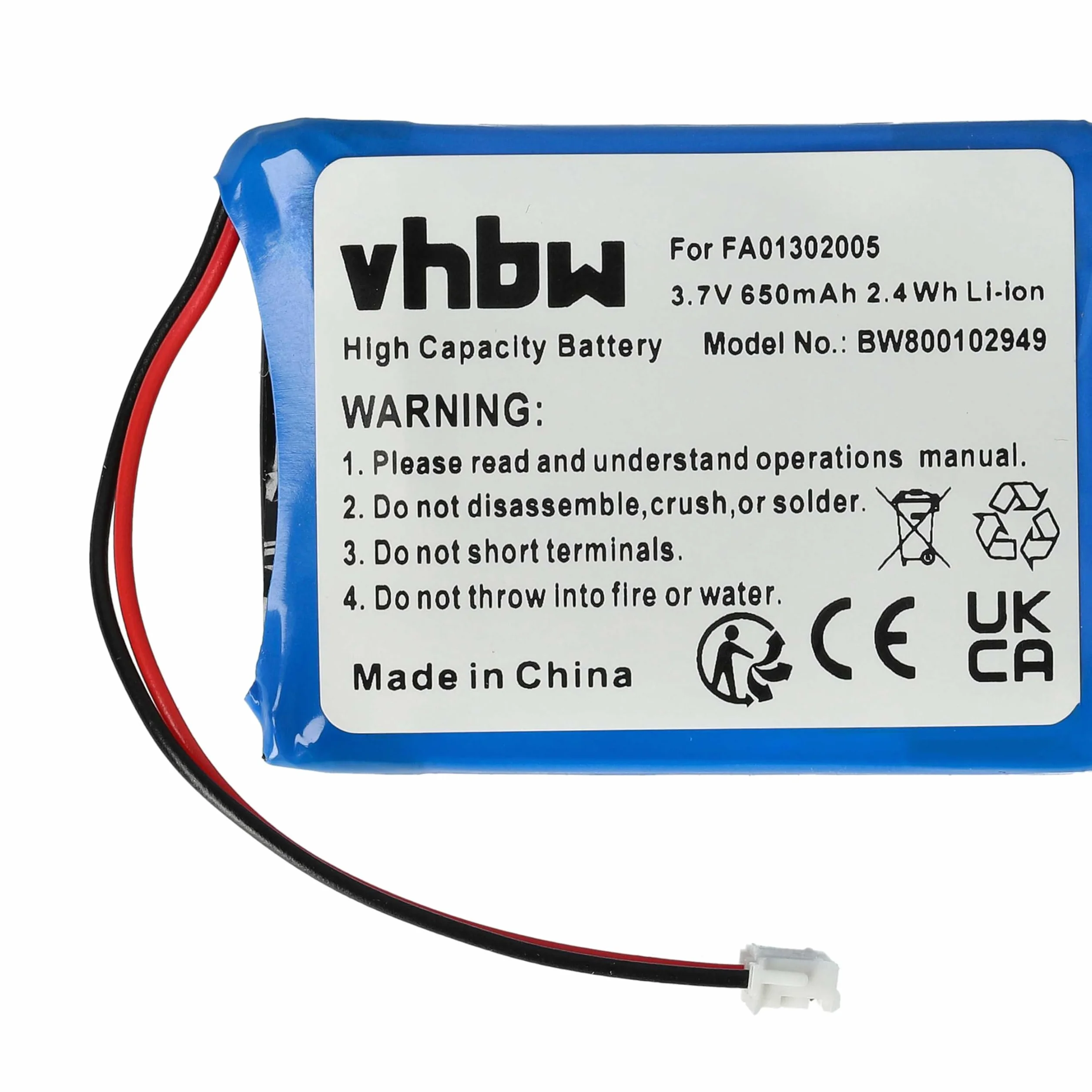 vhbw Bateria kompatybilna z telefonem stacjonarnym Swyx D210, D215, D843 (650 mAh, 3,7 V, litowo-jonowa)