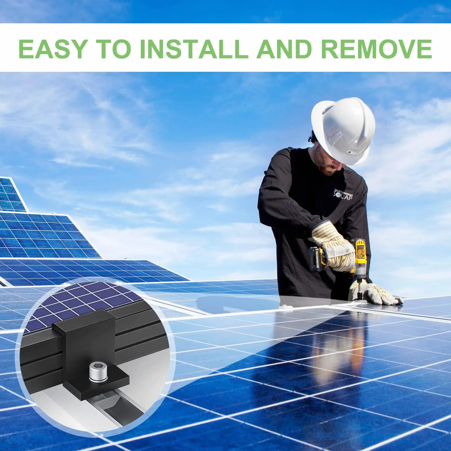 20 sztuk solarnych zacisków końcowych, wspornik modułu solarnego, mocowanie modułu solarnego 30 mm, mocowanie do elektrowni balkonowej, z nakrętkami i śrubami, do montażu modułu solarnego, na kemping,