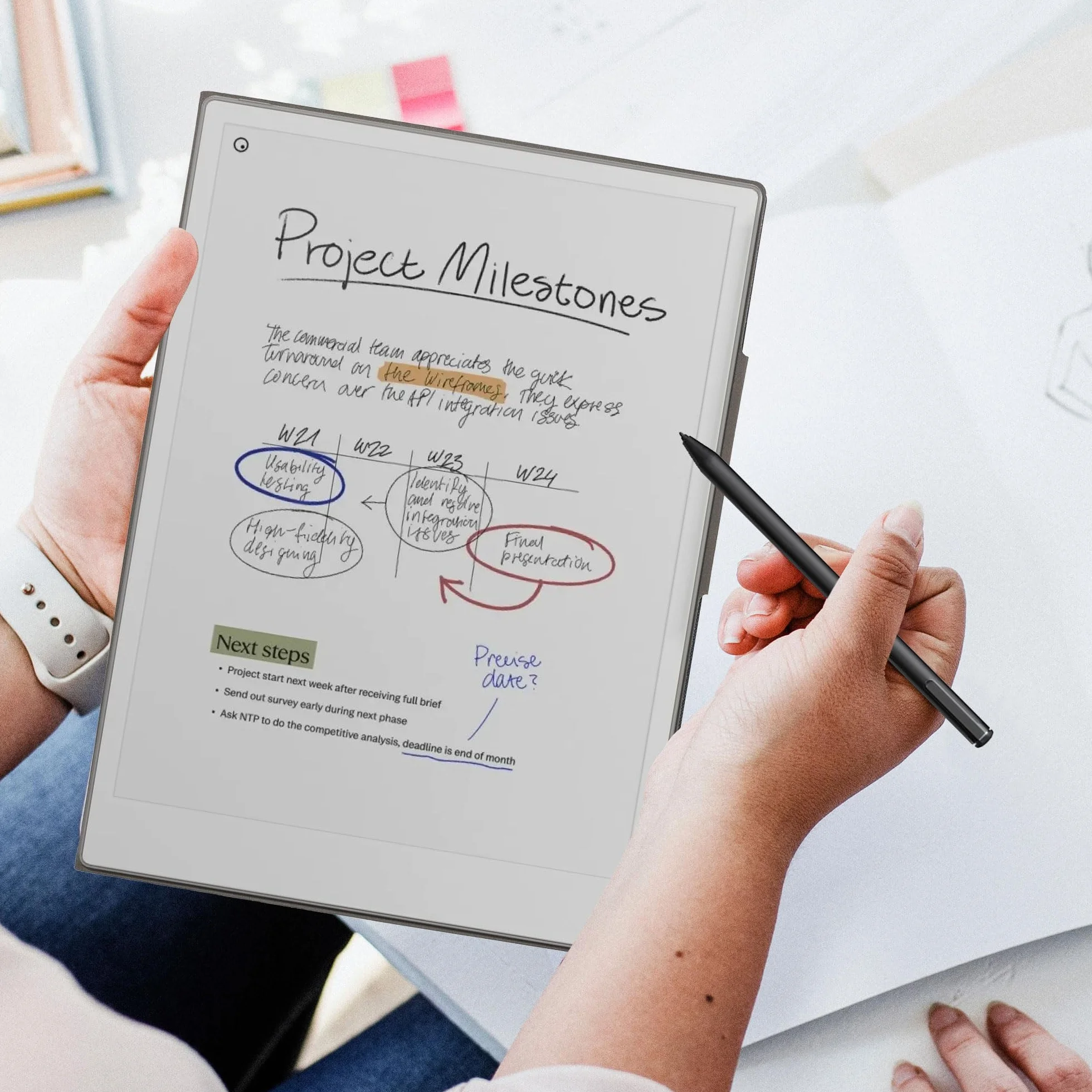 kwmobile Etui na tablet kompatybilne z Remarkable Paper Pro Cover - lekkie etui ze skóry PU z zamknięciem magnetycznym - czarne