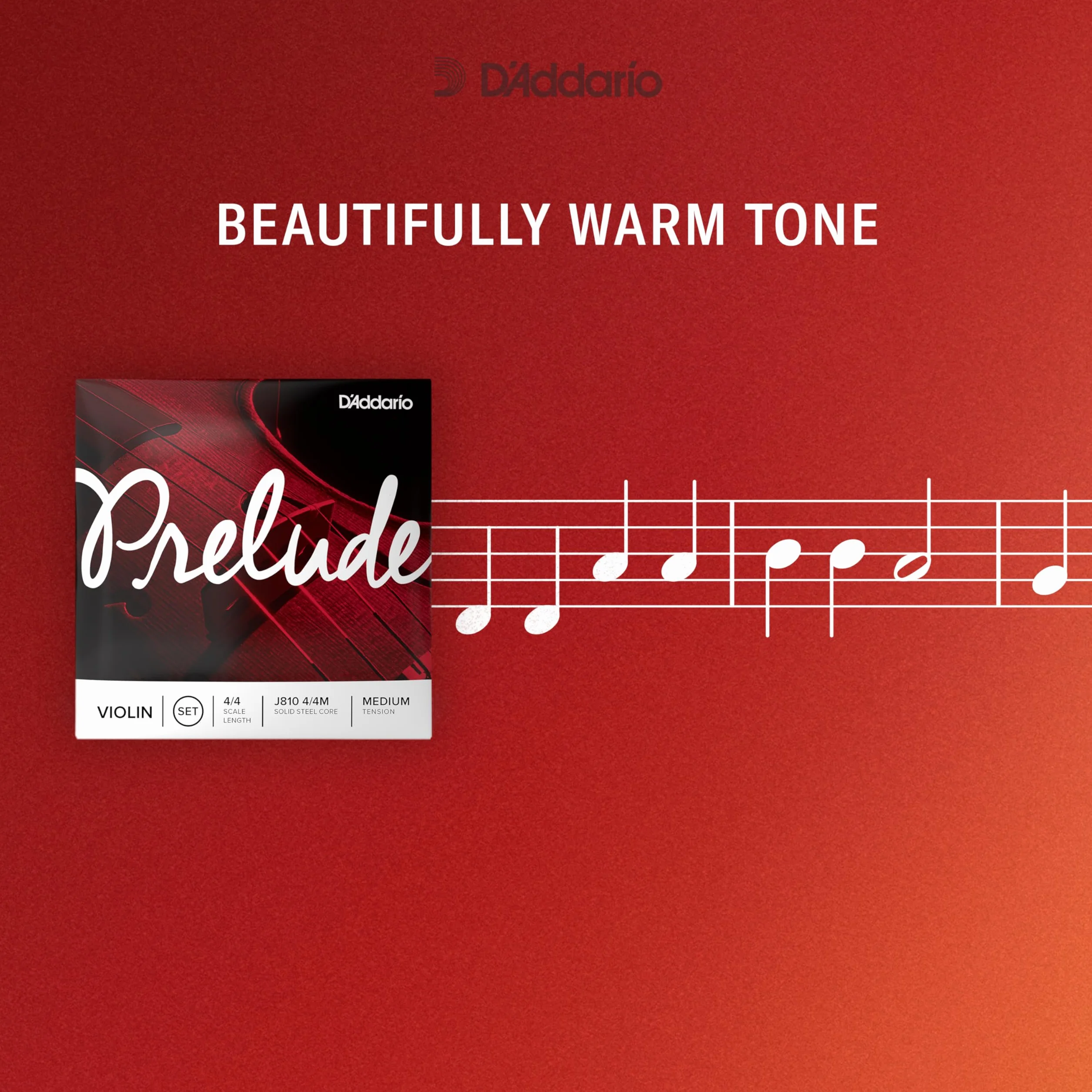 Singiel na skrzypce D'Addario Prelude A Struna, 4/4 Skala, lekkie naprężenie