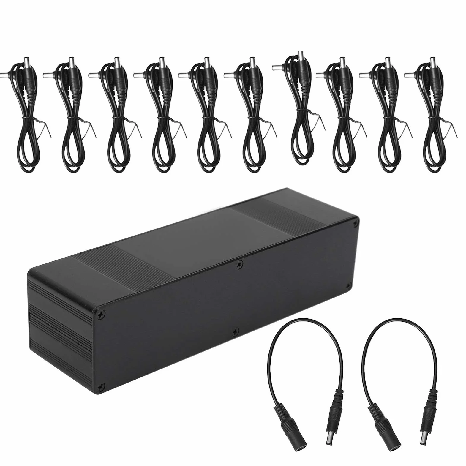 Cocoarm Zasilacz do pedałów efektów gitarowych, przenośny, 10 kanałów, ochrona izolacji – 9 V/12 V/18 V, 100-240 V (wtyczka UE)