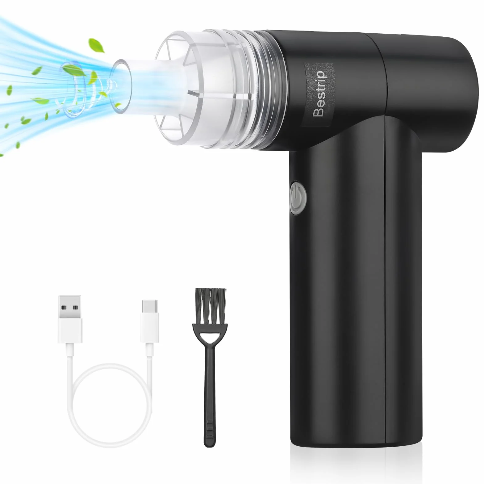 Elektryczna dmuchawa do komputera, 4-biegowa 85000 obr./min, sprężone powietrze z akumulatorem 3300 mAh, ładowanie przez USB, sprężone powietrze w sprayu do czyszczenia
