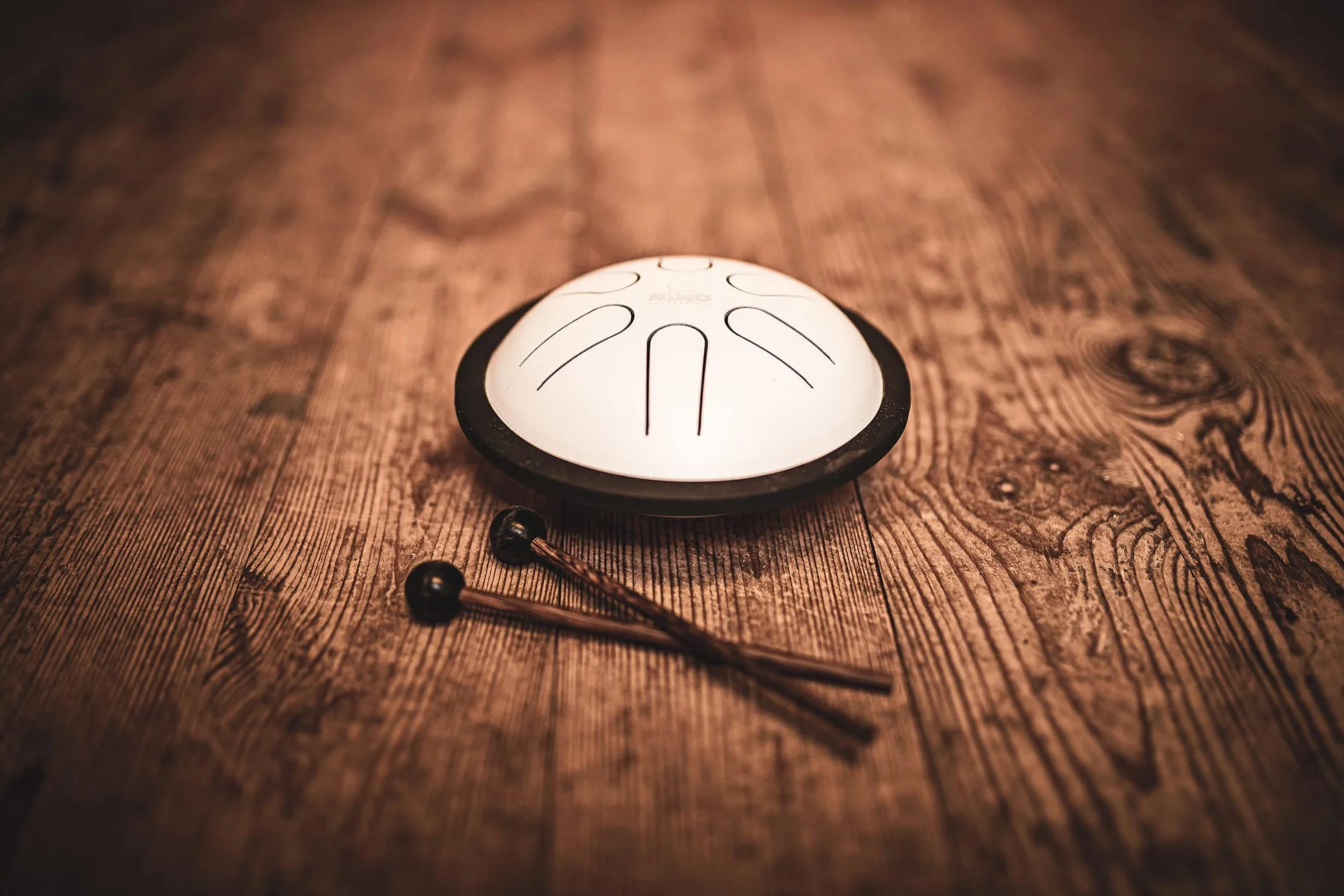 Nino Percussion Mini melody stalowy bęben językowy z młotkami - dla wszystkich grup wiekowych - łatwe tworzenie piosenek, do muzyki w klasie, 2-LETNIA GWARANCJA (NINO980WH), biały