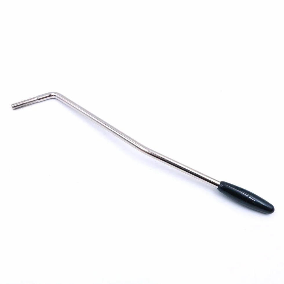 Alnicov 5 mm Tremolo Arm Thread Tremolo Arm do ST Squier gitara elektryczna chrom z czarną końcówką
