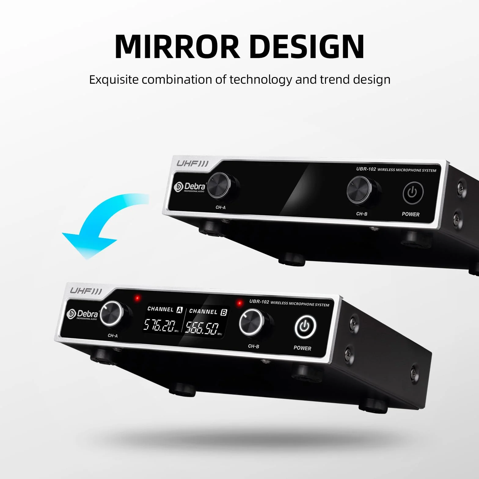 Bezprzewodowy zestaw mikrofonowy, nadajnik bodypack / opaska na głowę, mikrofon radiowy, mikrofon lawalerski, zasięg 80 m, bezprzewodowy mikrofon UHF do śpiewu, karaoke, kościoła, DJ-a (2 bodypack)