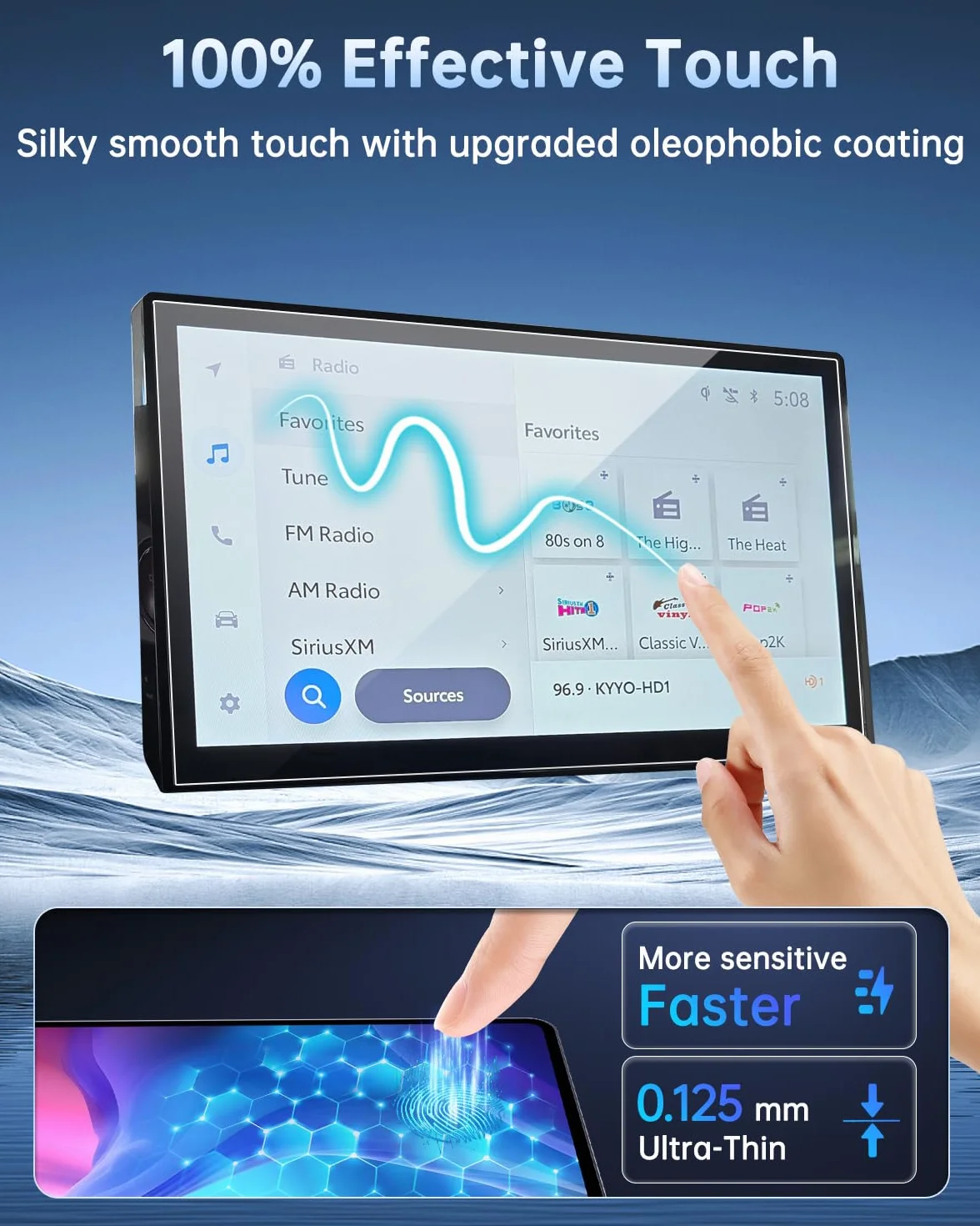 SHAOHAO Folia ochronna na ekran nawigacji GPS PET 6H, kompatybilna z Dacia Duster 3 / Spring EV/Bigster 10,1 cala, 2 sztuki